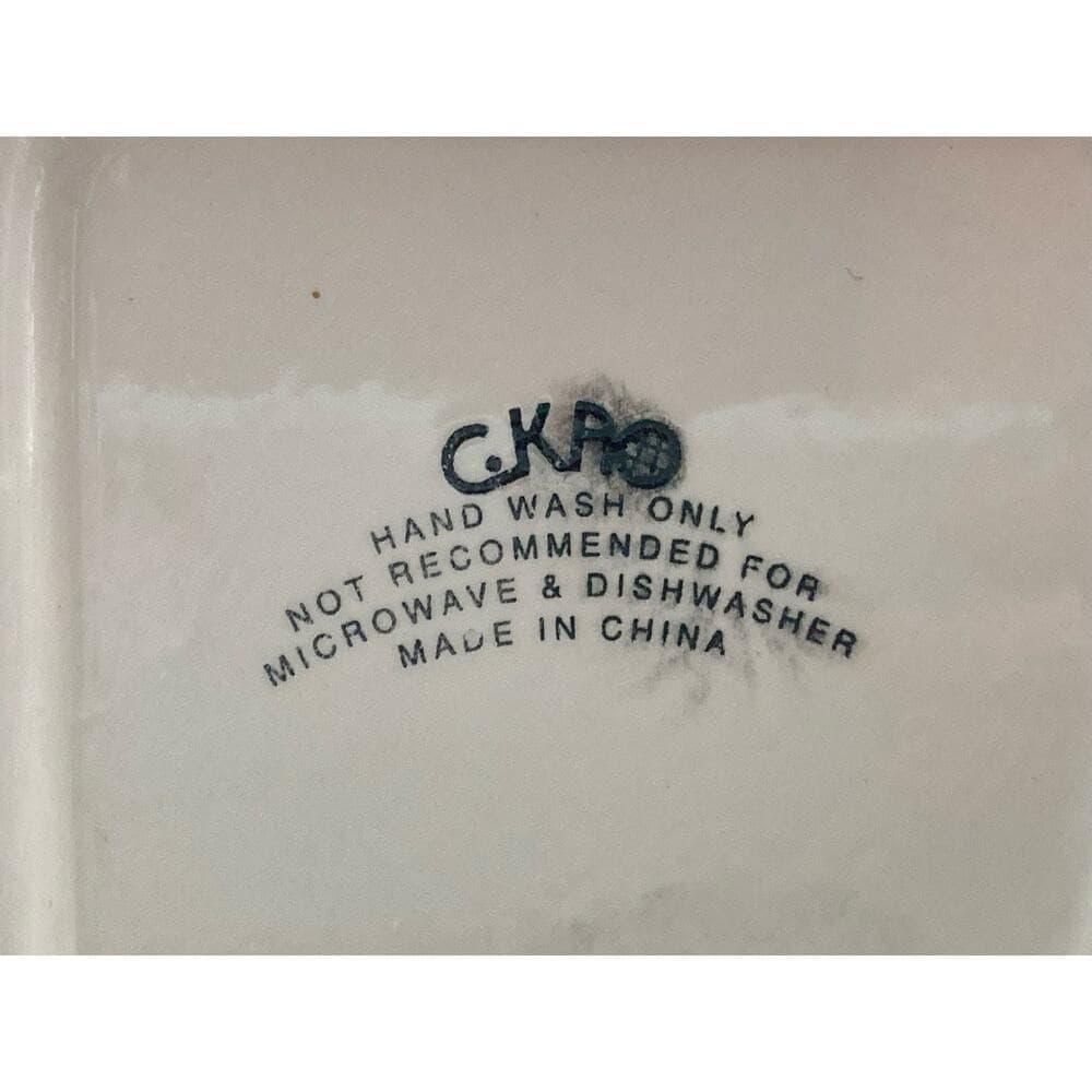Vintage General Store Ceramic Cookie Jar Stamped CKPO - Thumbnail 4