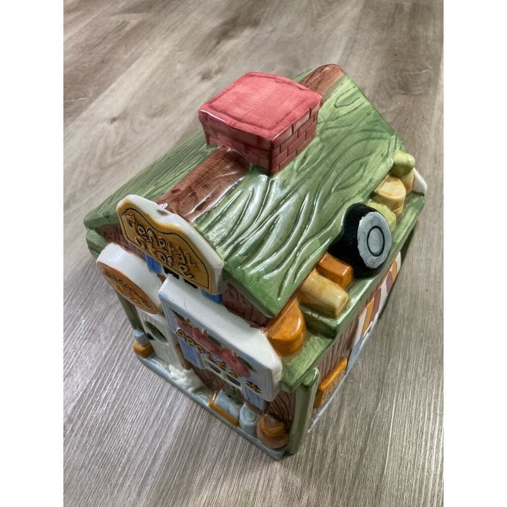 Vintage General Store Ceramic Cookie Jar Stamped CKPO - Thumbnail 6