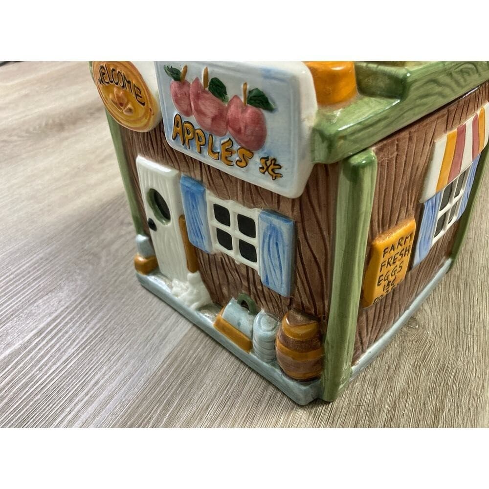 Vintage General Store Ceramic Cookie Jar Stamped CKPO - Thumbnail 7
