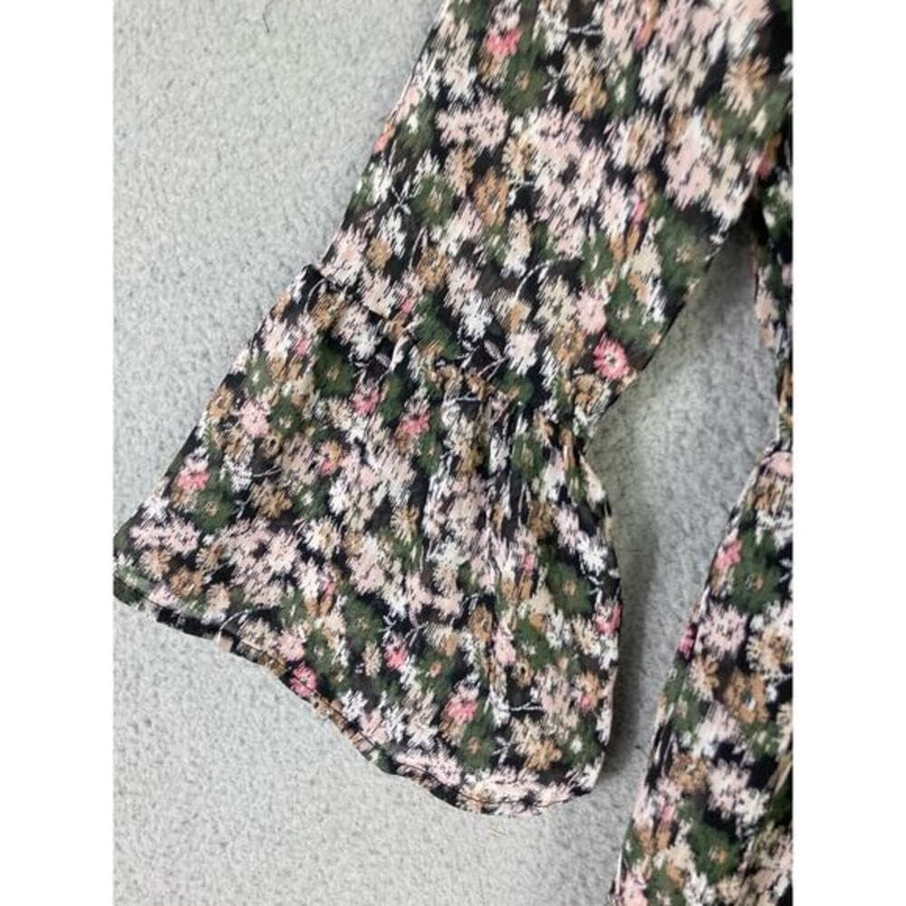 Wonder Nation Girls Floral Mini Dress Bell Sleeves Size L Multicolor NEW - Thumbnail 10