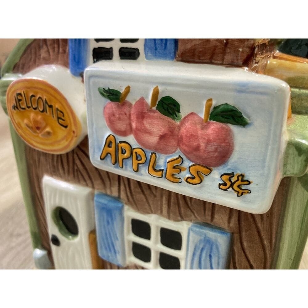Vintage General Store Ceramic Cookie Jar Stamped CKPO - Thumbnail 8