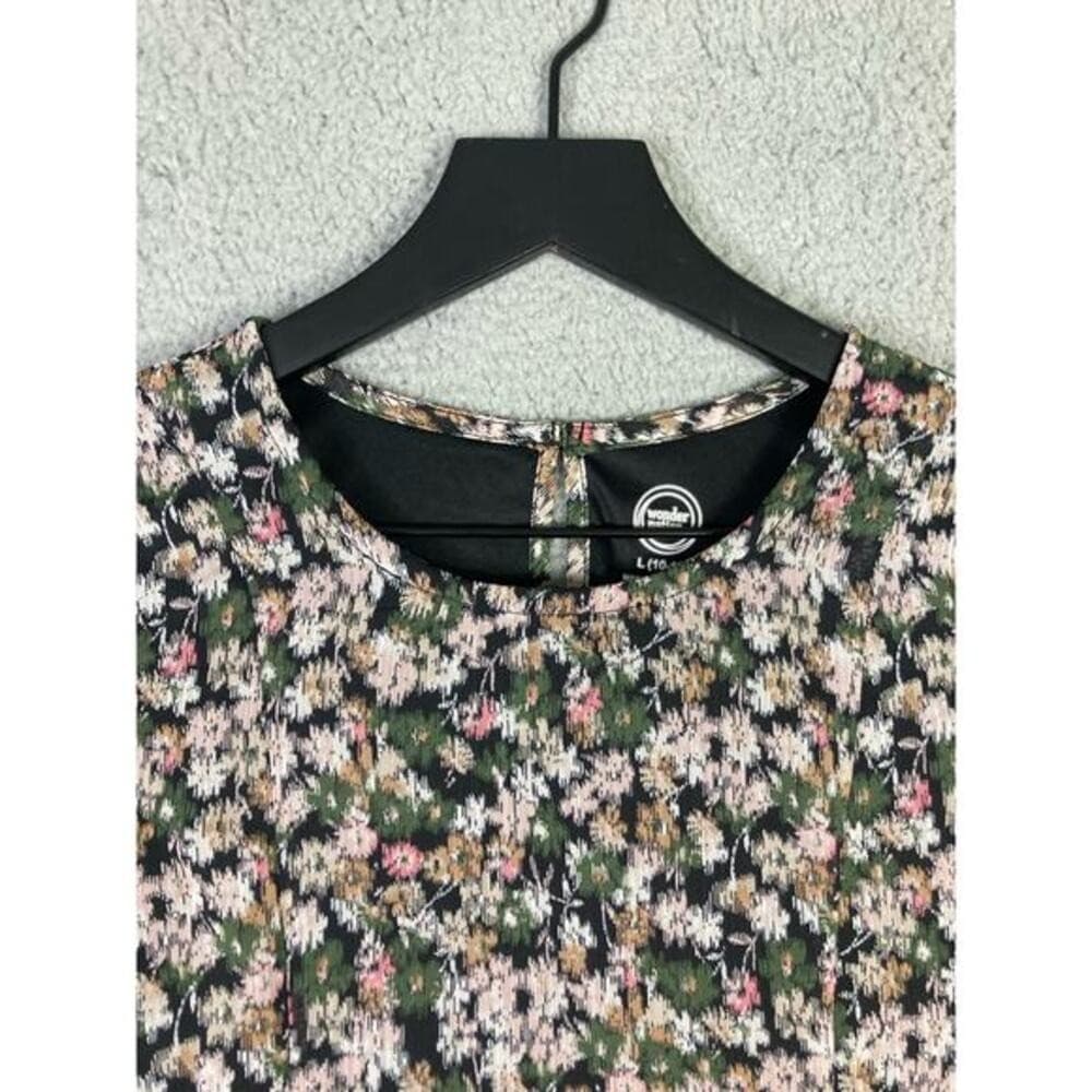 Wonder Nation Girls Floral Mini Dress Bell Sleeves Size L Multicolor NEW - Thumbnail 13