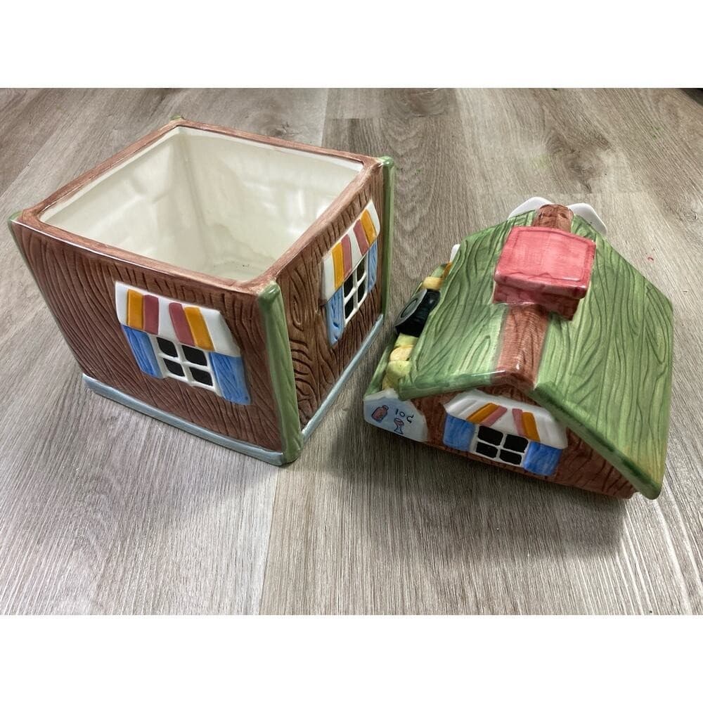Vintage General Store Ceramic Cookie Jar Stamped CKPO - Thumbnail 15
