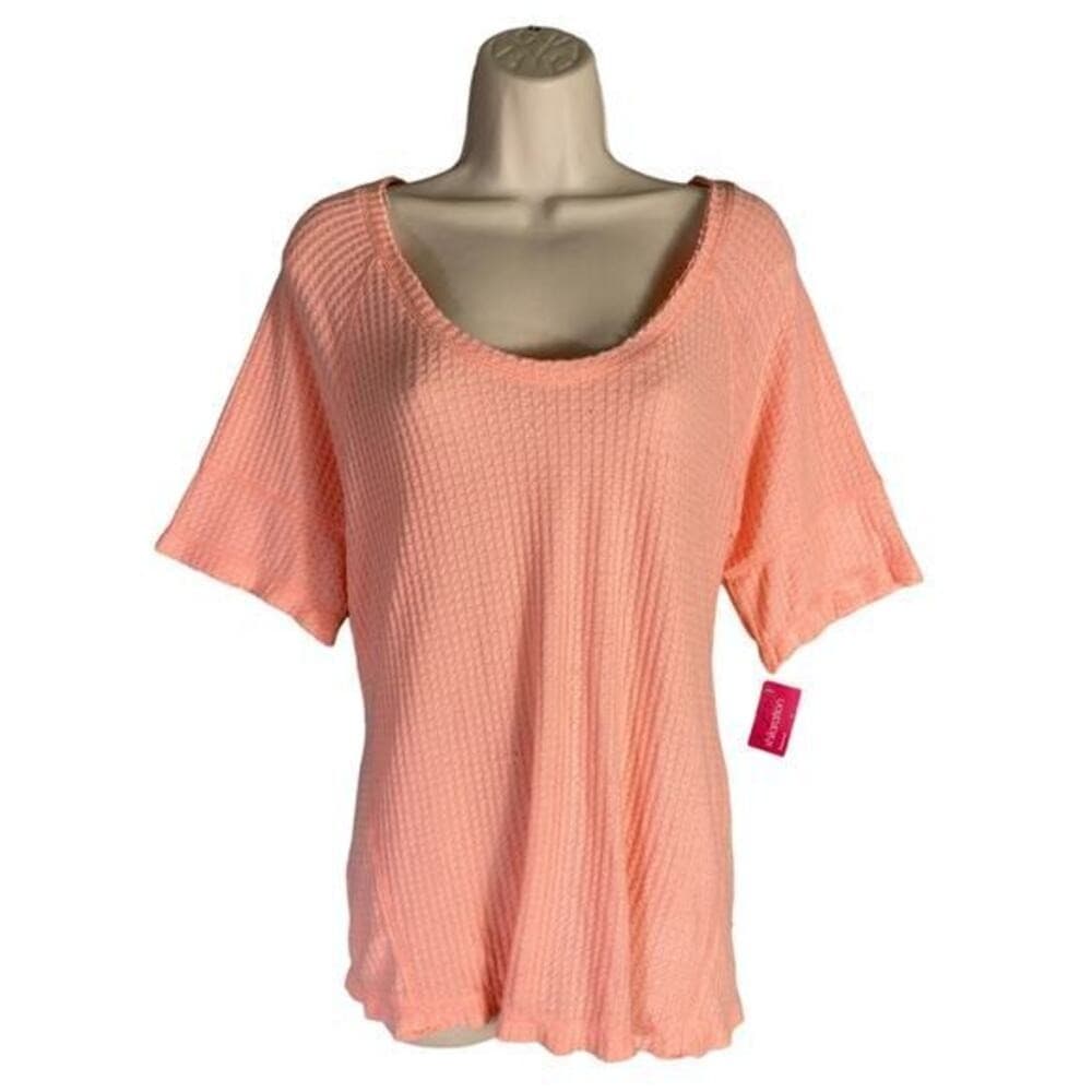 Xhilaration Women's Pajama Cami Top Small Orange Scoop Neck Sleepwear - Thumbnail 2