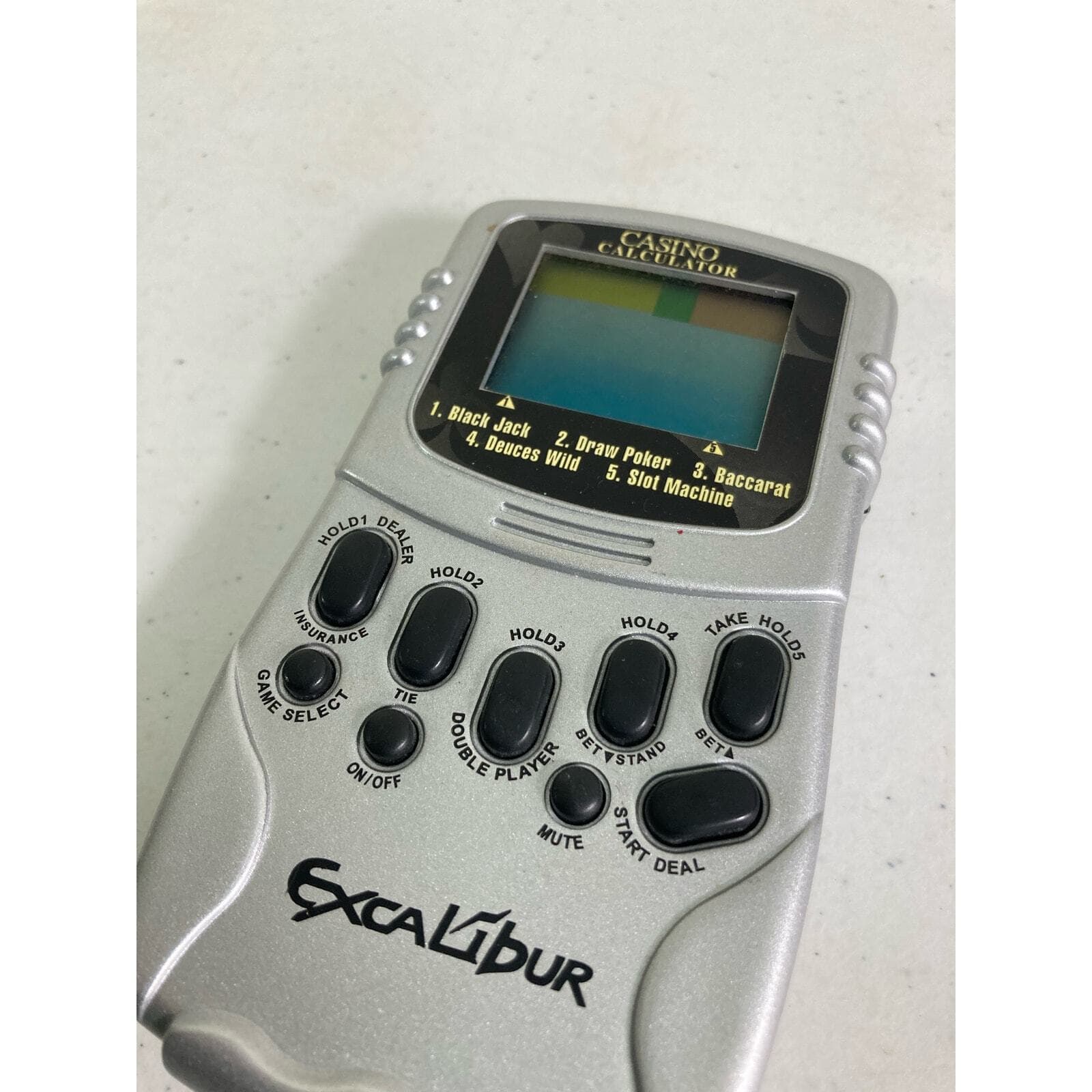Excalibur Blackjack Handheld Game Electronic Portable Travel Sized Play Anywhere - Thumbnail 6