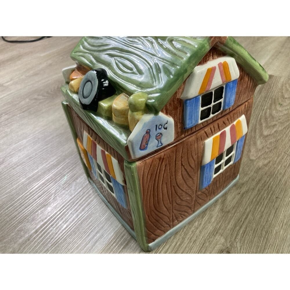 Vintage General Store Ceramic Cookie Jar Stamped CKPO - Thumbnail 9