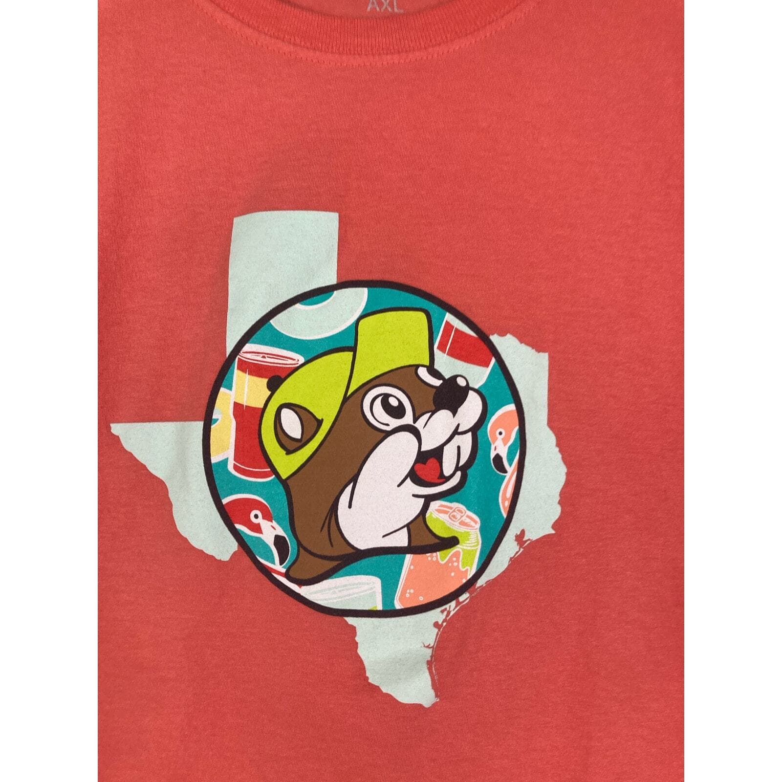 Buc-ees Texas Float Trip Graphic Tee T-Shirt Unisex Small Coral Souvenir Gift - Thumbnail 6