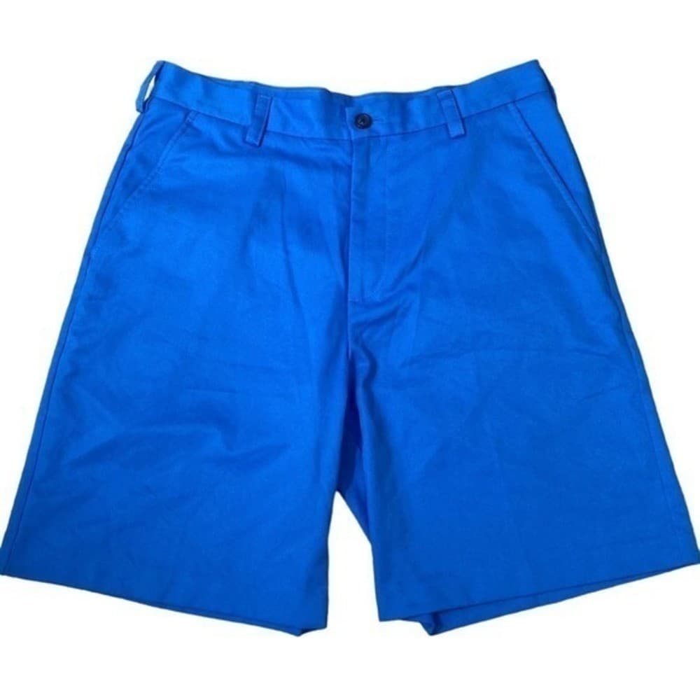 Izod Golf Shorts Blue Men's 30 Flat-Front Casual Sportswear Bottoms Golfing - Thumbnail 2