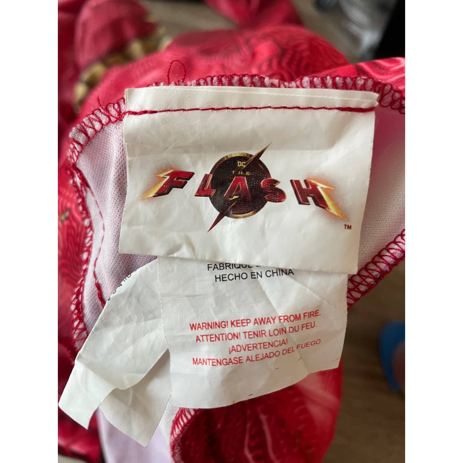 The Flash Costume Kids Size M DC Comics Rubies Superhero Halloween Cosplay - Thumbnail 7