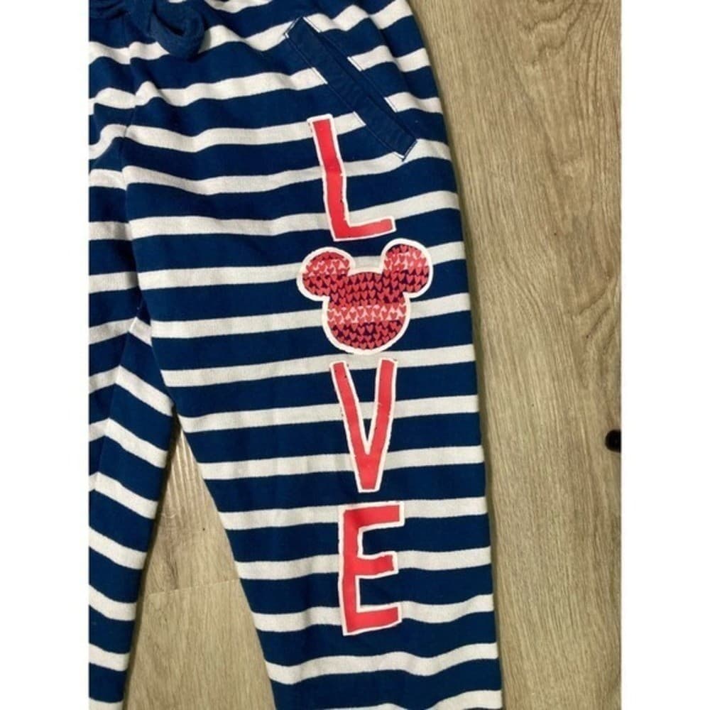 Disney Parks Striped Pajama Pants Womens S Blue Minnie Mouse Lounge Sleepwear - Thumbnail 9