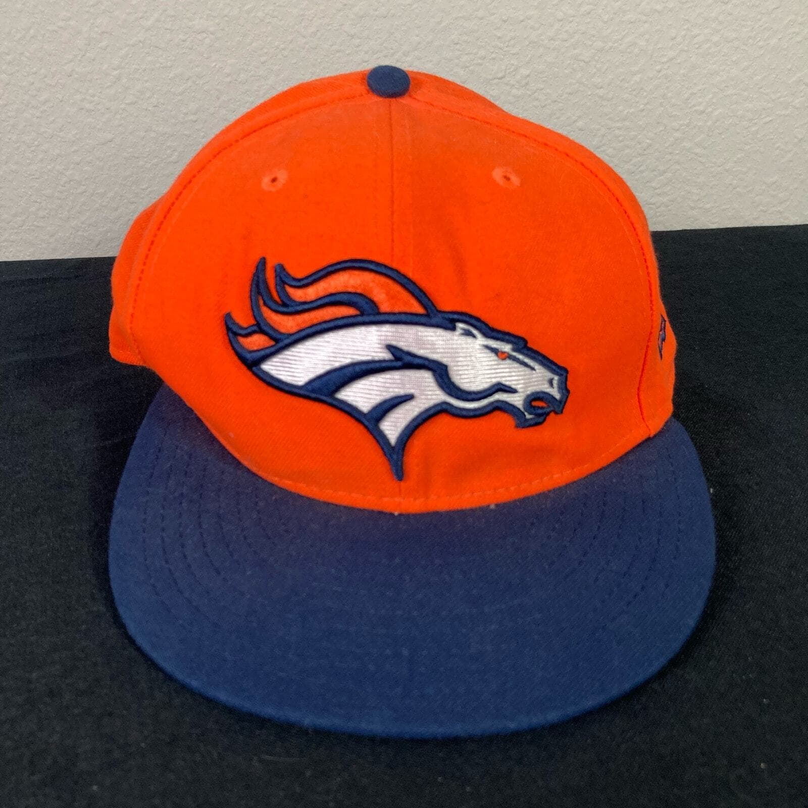 Denver Broncos New Era 59Fifty Fitted Hat Cap NFL Orange Navy Adult Unisex - Thumbnail 4