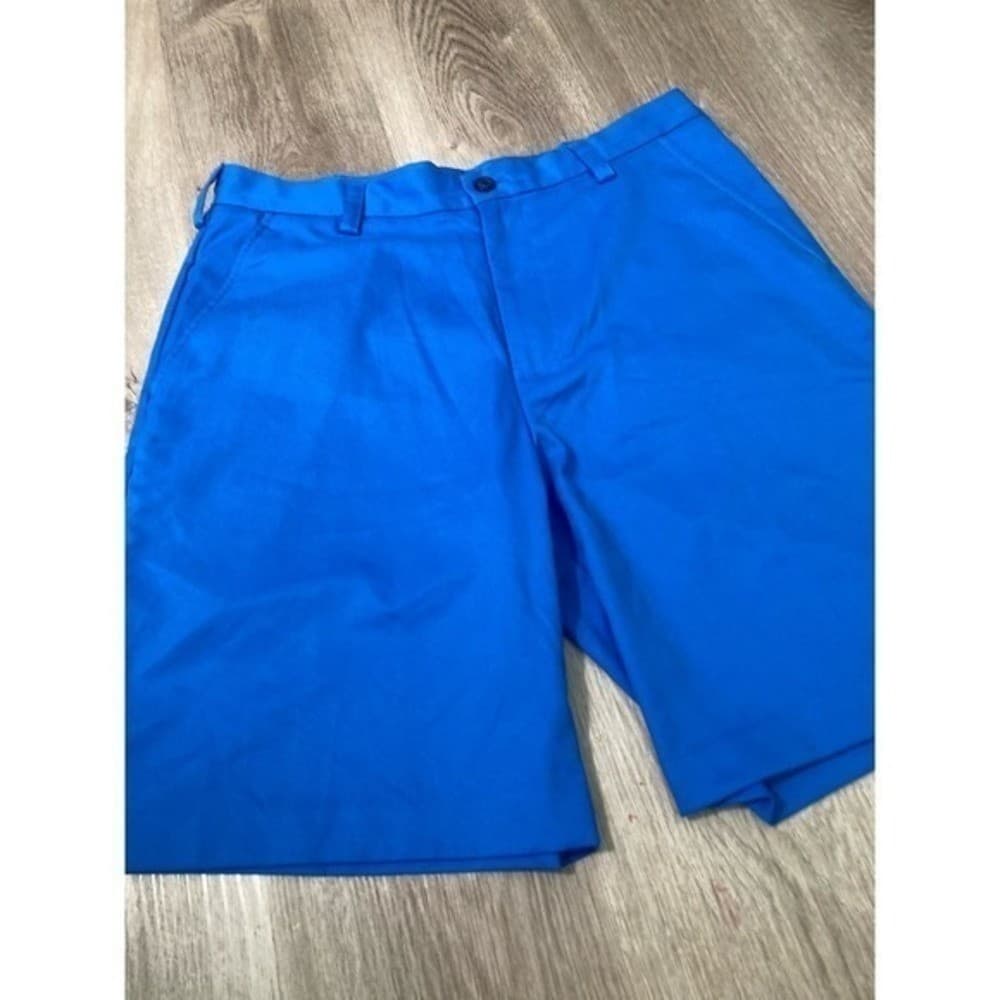 Izod Golf Shorts Blue Men's 30 Flat-Front Casual Sportswear Bottoms Golfing - Thumbnail 6