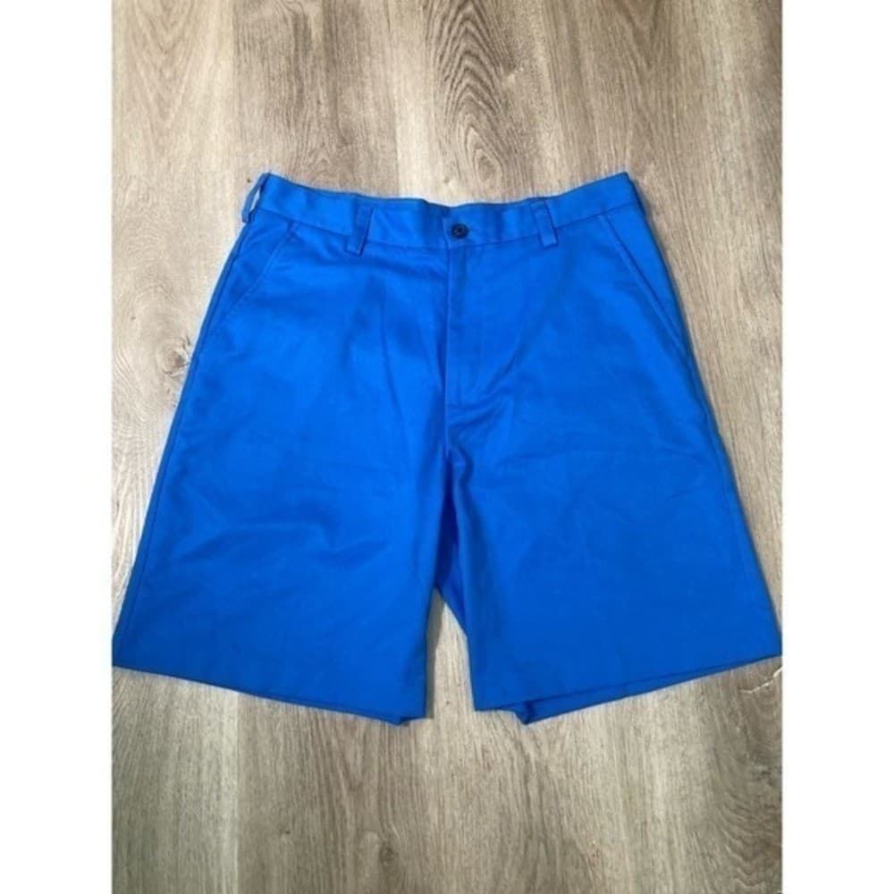 Izod Golf Shorts Blue Men's 30 Flat-Front Casual Sportswear Bottoms Golfing - Thumbnail 5