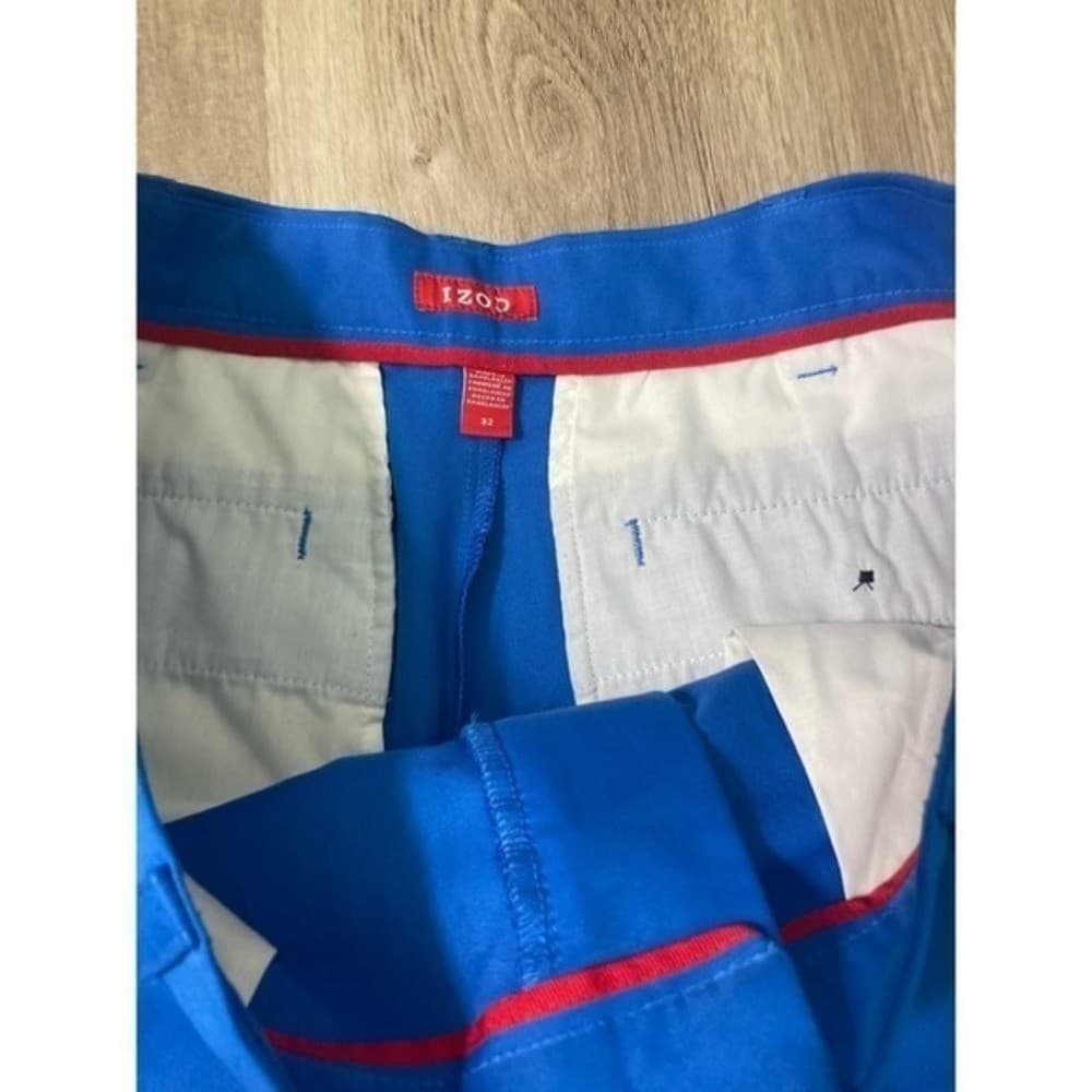 Izod Golf Shorts Blue Men's 30 Flat-Front Casual Sportswear Bottoms Golfing - Thumbnail 8