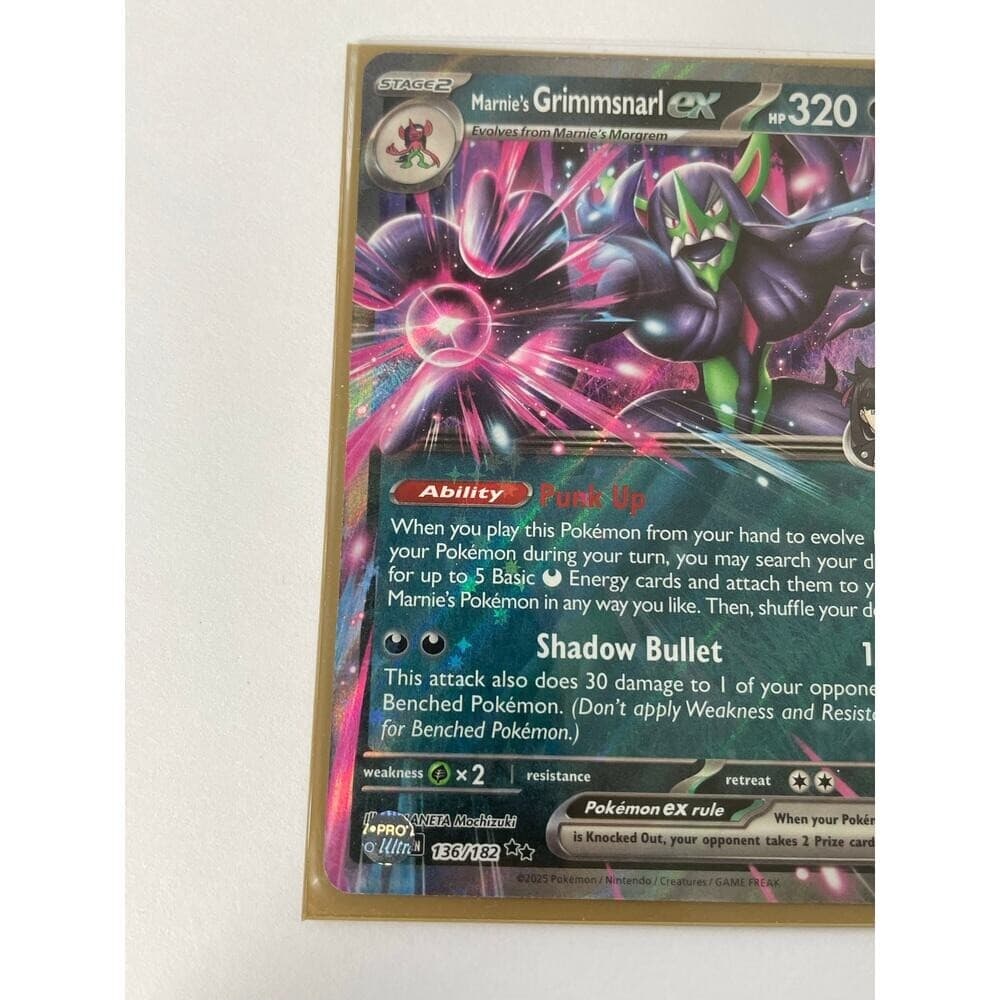 2025 Pokémon Marnie's Grimmsnarl ex Holo Lot x2 136/182 Shadow Scarlet Violet - Thumbnail 7