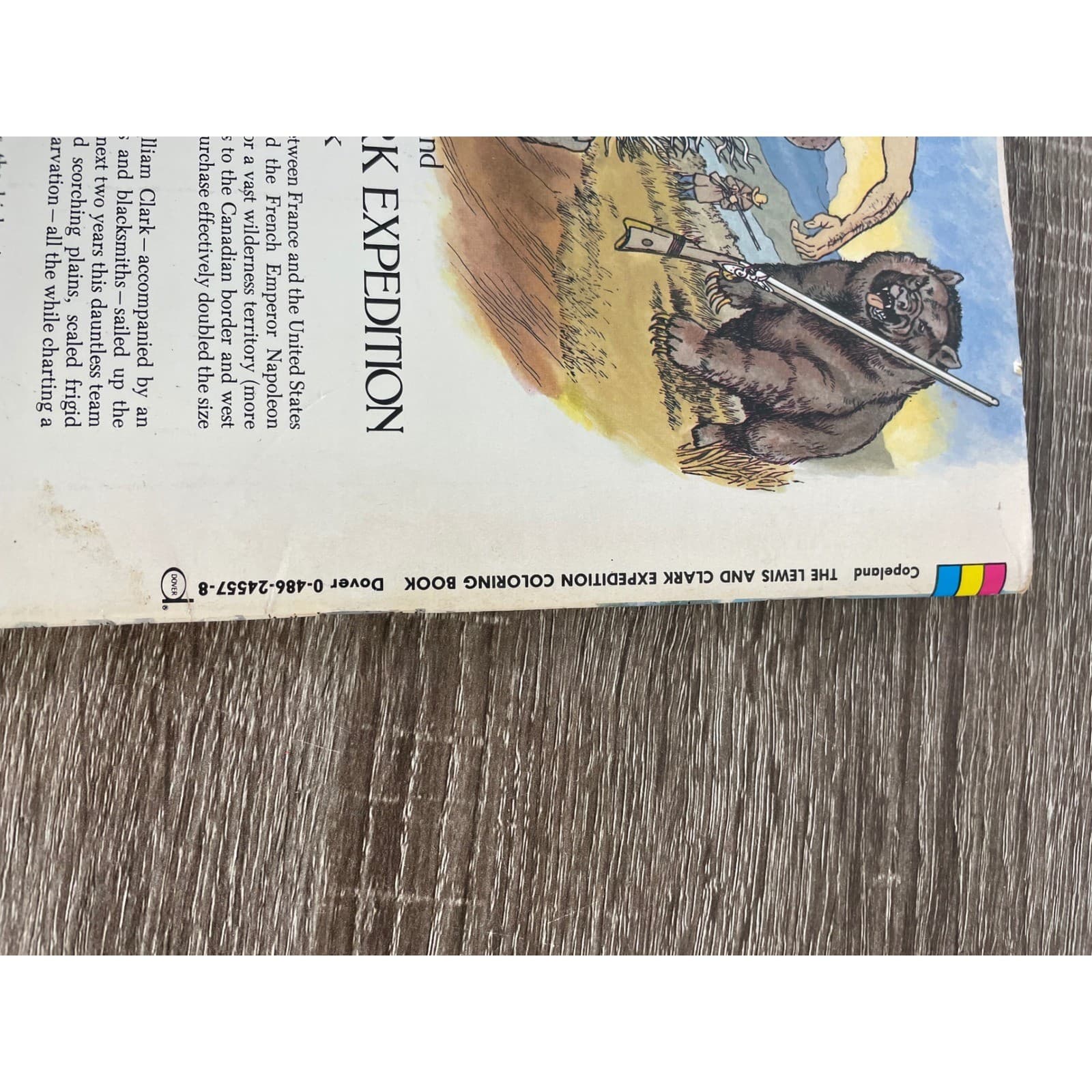 Lewis Clark Expedition Vintage Coloring Book 1984 Dover History Educational - Thumbnail 6
