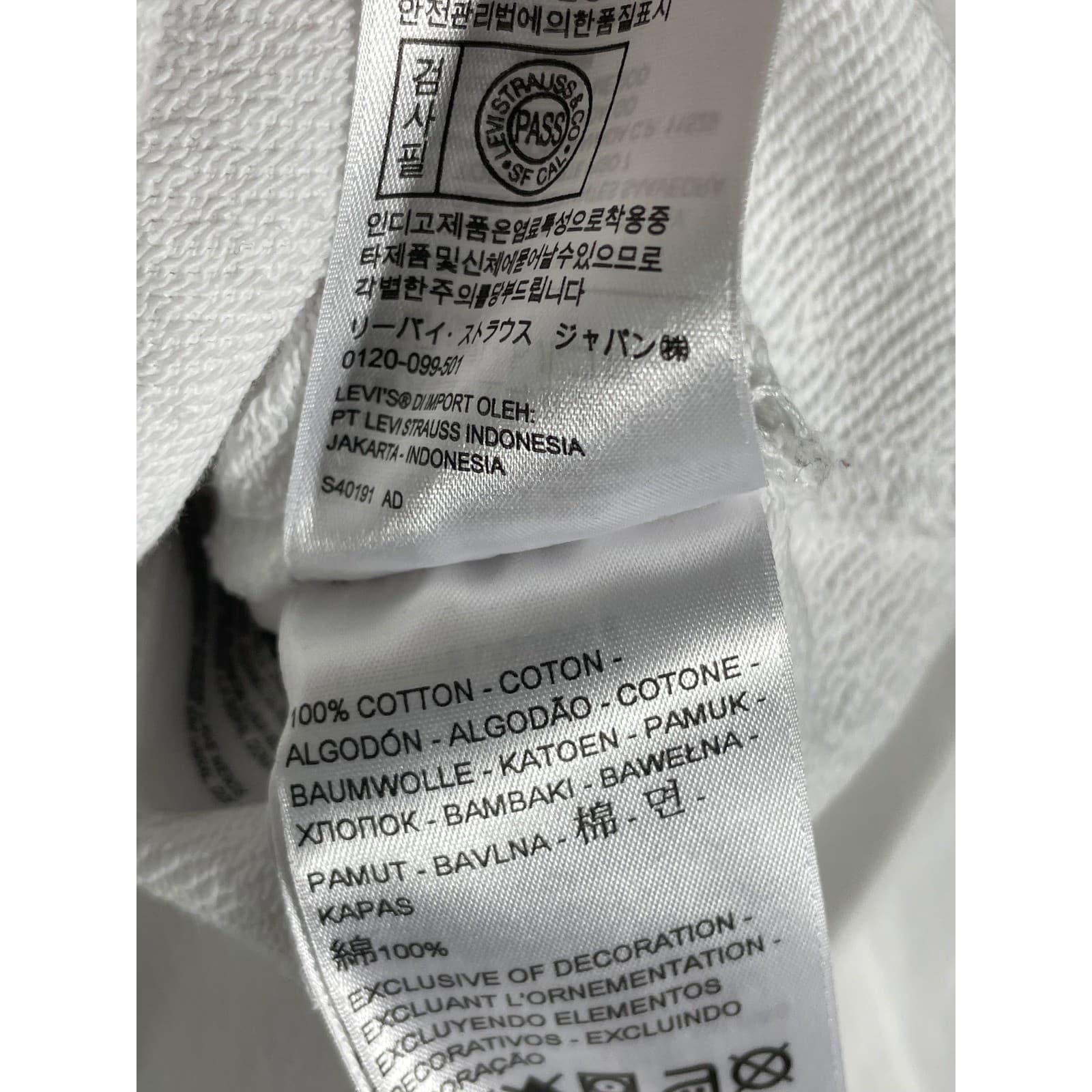 LEVIS x Nintendo Super Mario Hoodie White XS Pullover Graphic Sweatshirt - Thumbnail 8