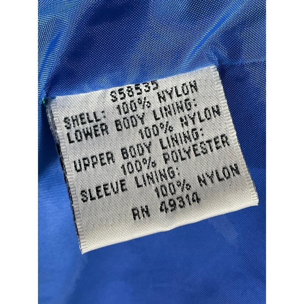 Vintage 90s GEAR for Sports Atlantis Bahamas Windbreaker Jacket L Nylon Teal - Thumbnail 10