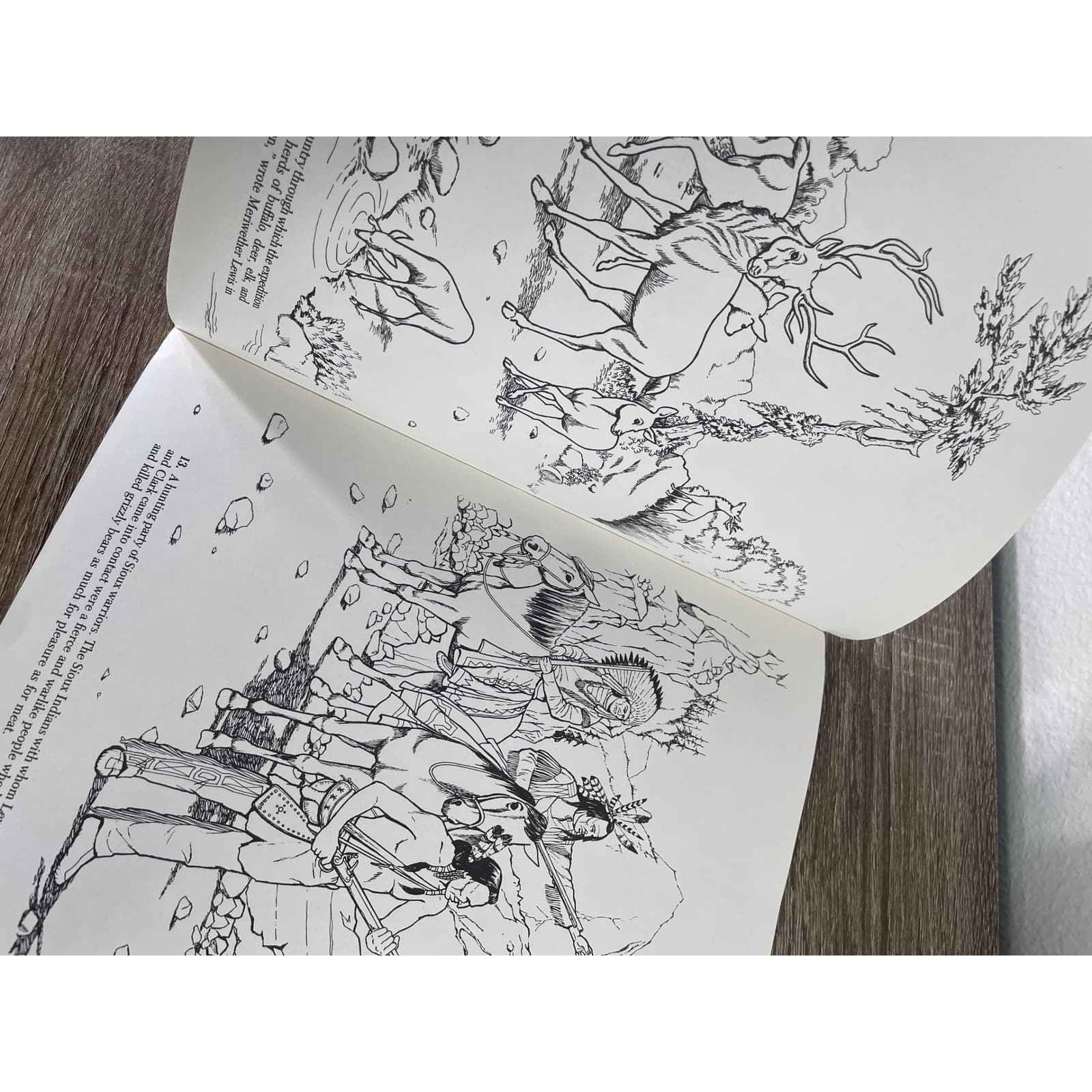 Lewis Clark Expedition Vintage Coloring Book 1984 Dover History Educational - Thumbnail 11