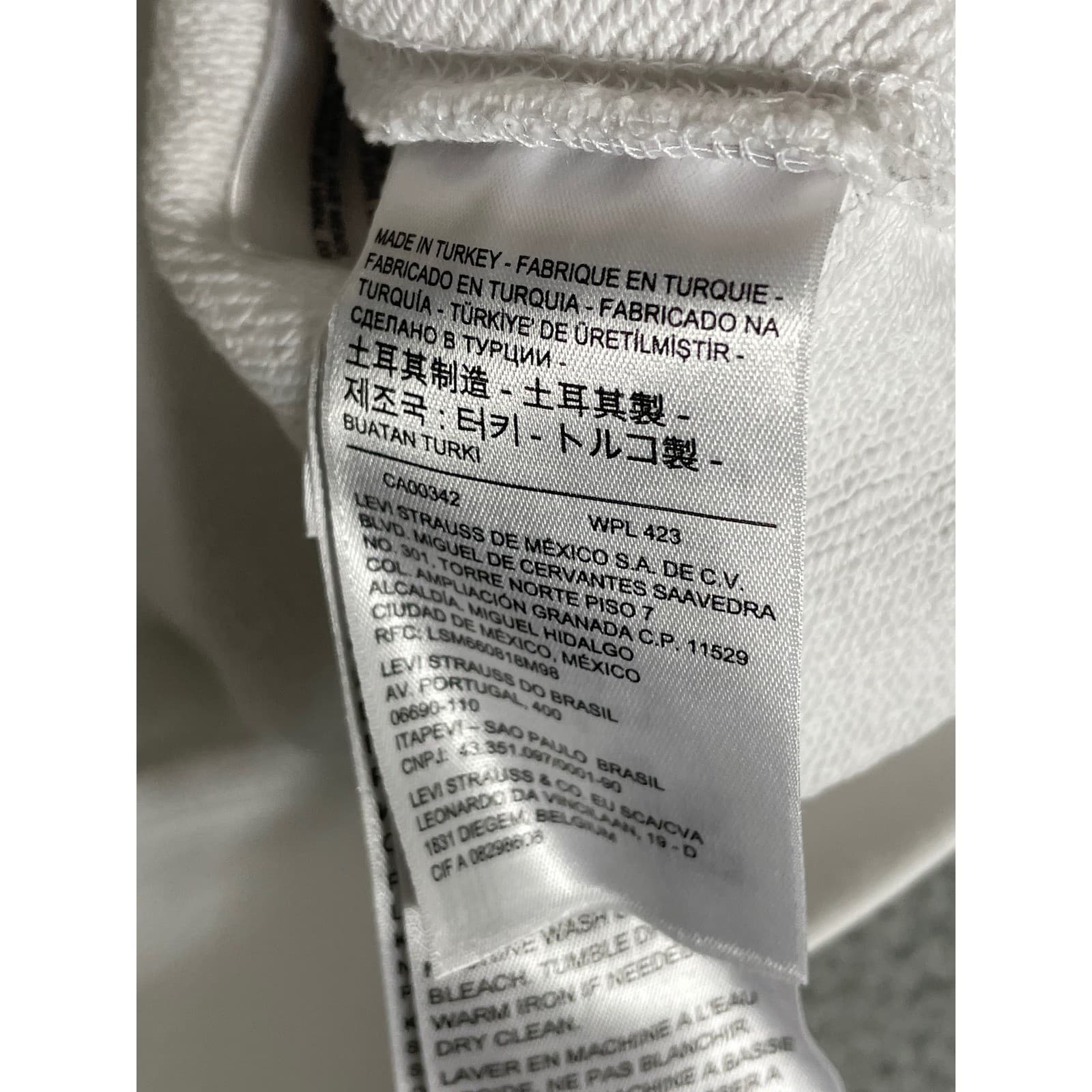 LEVIS x Nintendo Super Mario Hoodie White XS Pullover Graphic Sweatshirt - Thumbnail 7