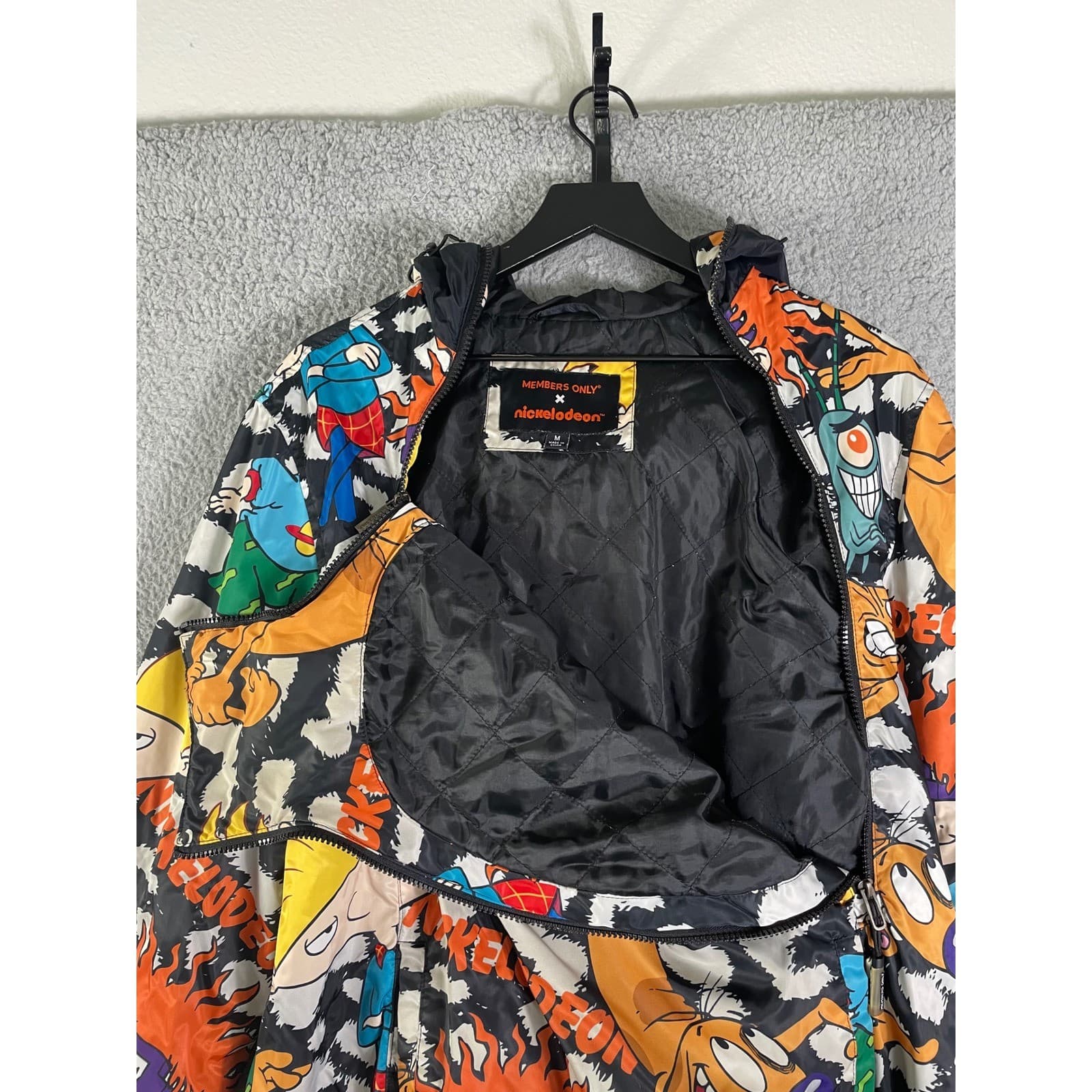 Members Only Nickelodeon Rugrats Windbreaker Jacket Mens Medium Pullover - Thumbnail 12