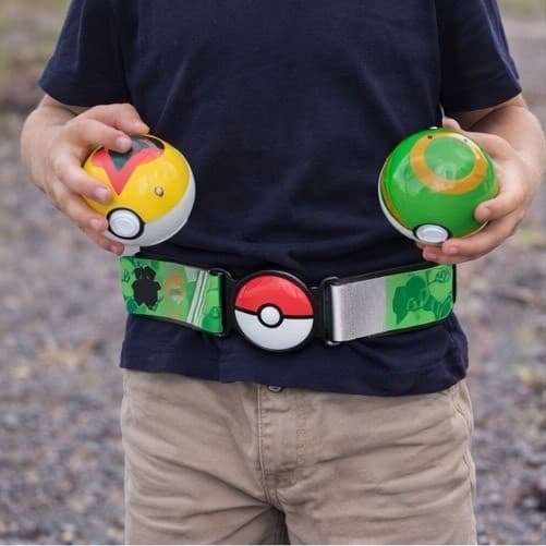 Pokemon Clip N Go Poke Ball Belt Set Bulbasaur Figure Ultra Ball Nest Ball