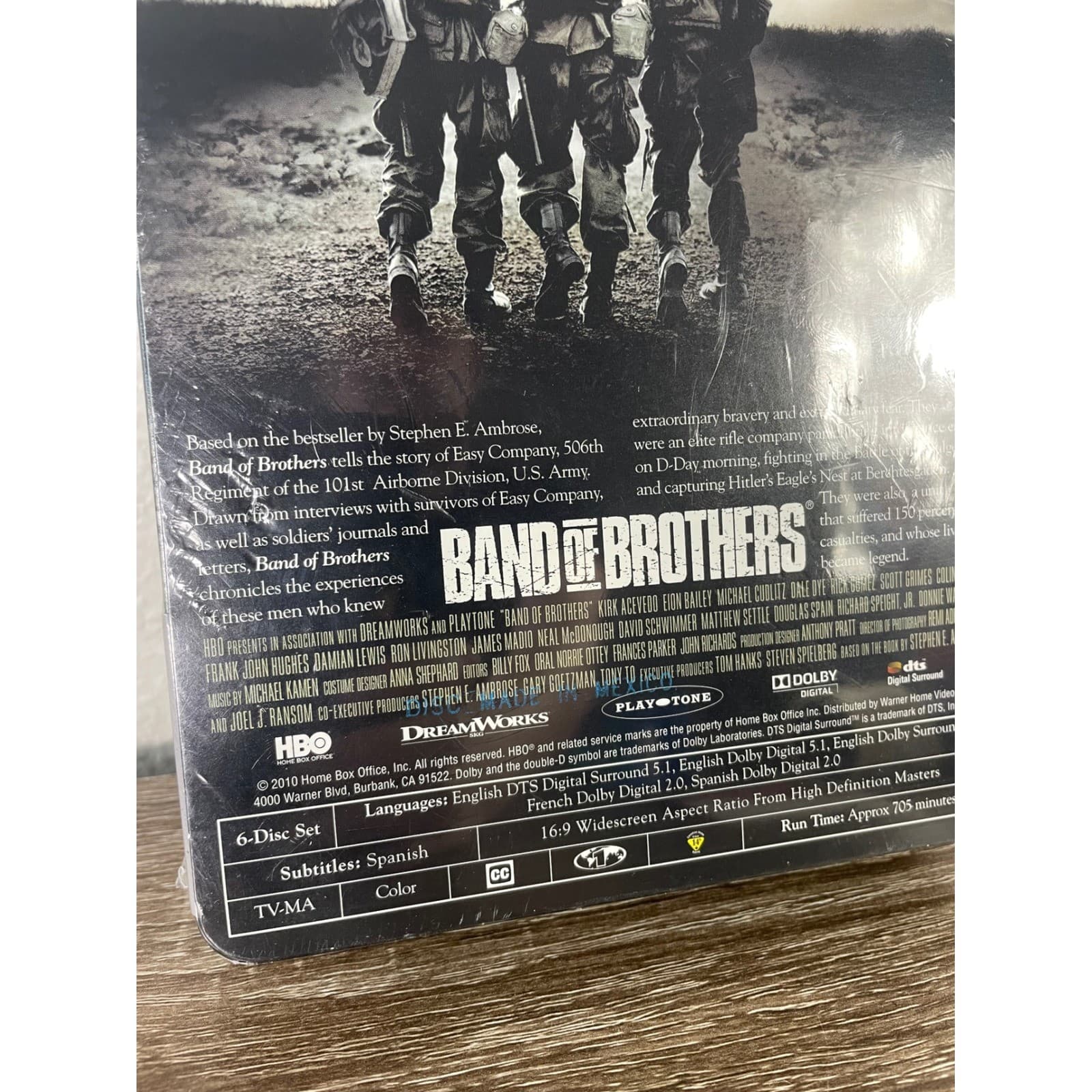 Band of Brothers Complete Series DVD Box Set Metal Tin HBO WWII New - Thumbnail 5