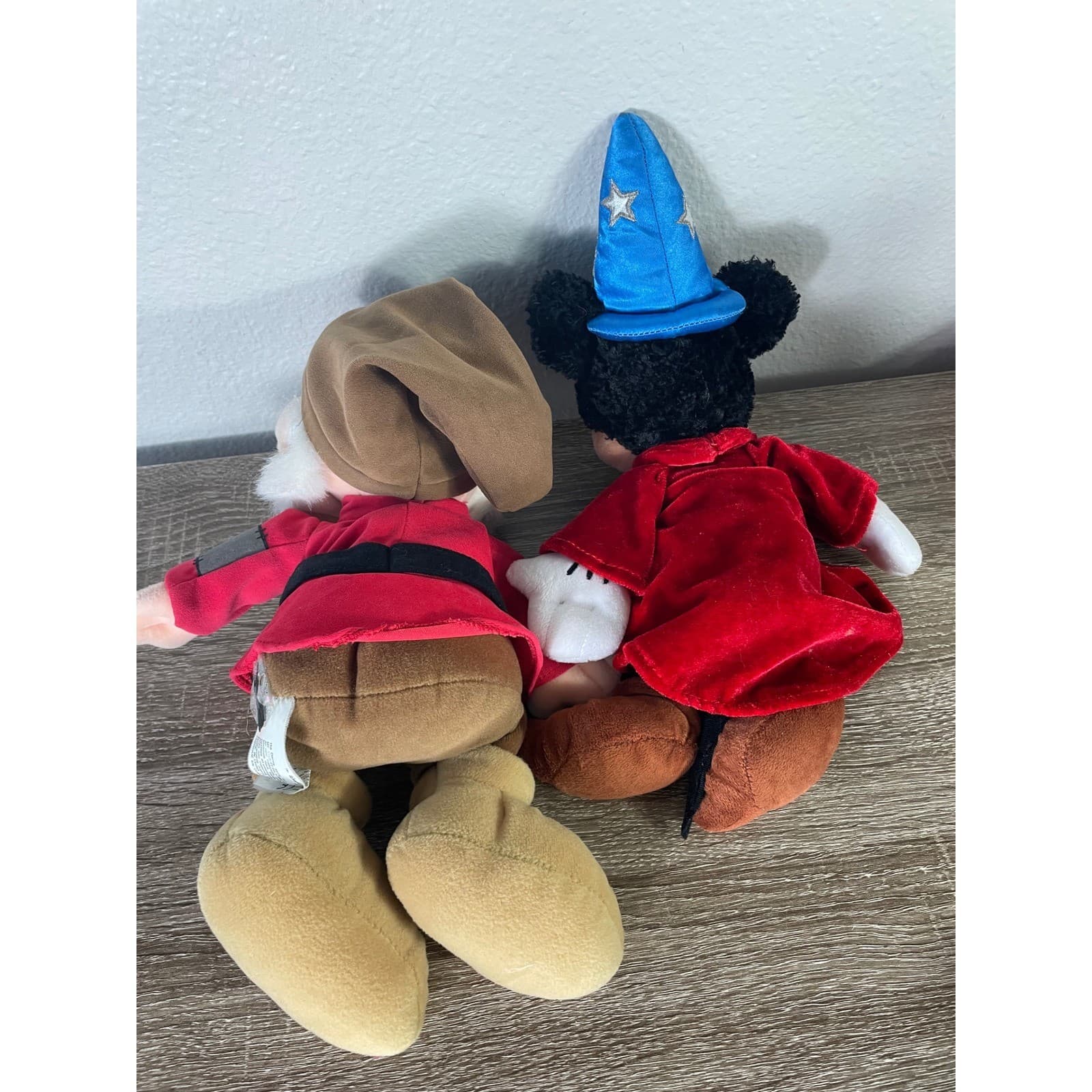 Disney Parks Sorcerer Mickey Mouse Grumpy Dwarf Plush Toy Fantasia Lot 2 - Thumbnail 11