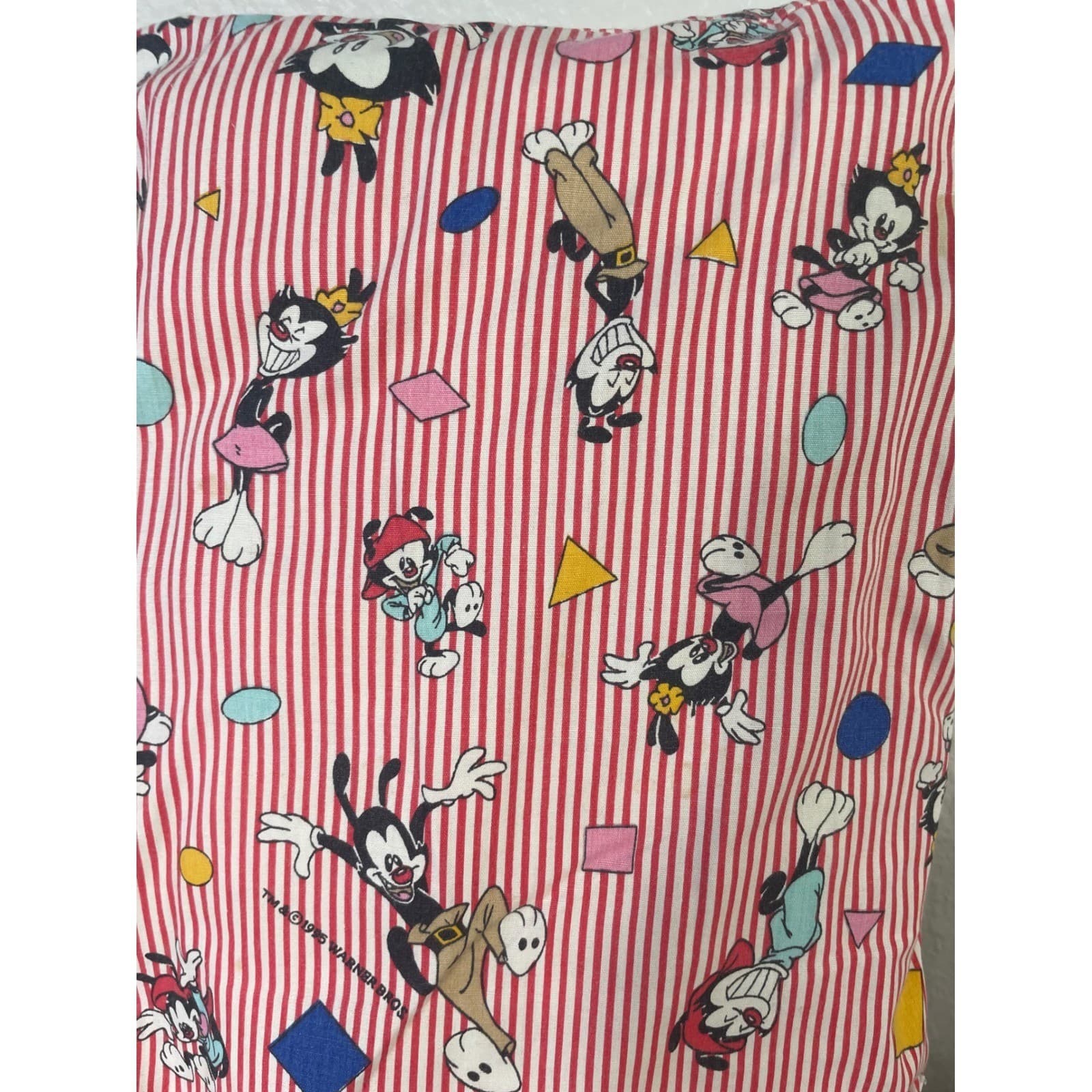 1995 Animaniacs Travel Pillow Yakko Wakko Dot Warner Bros Kids Cartoon Vintage - Thumbnail 3