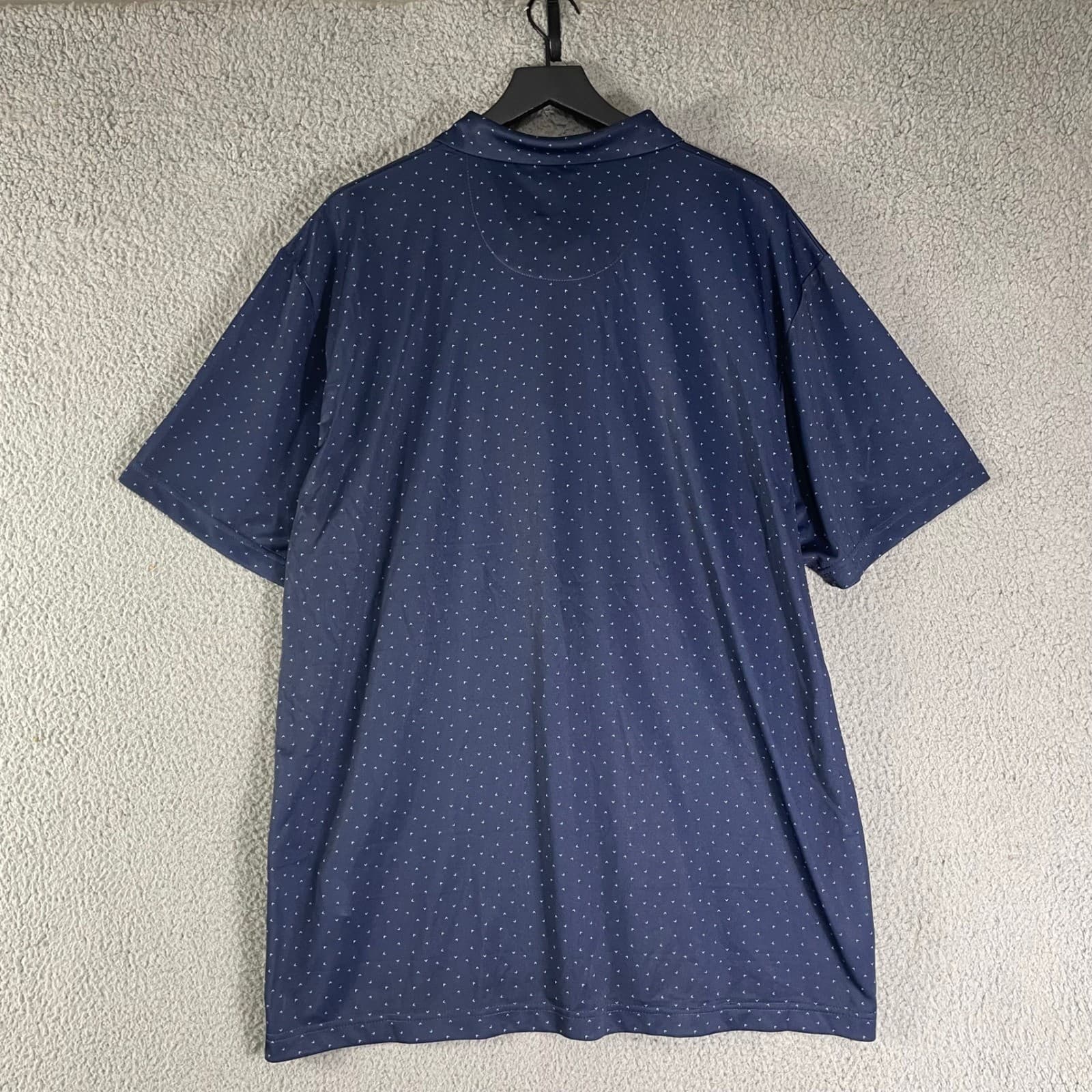 Callaway Opti-Dri Golf Polo Men's XXL Navy Micro Print UPF 15 NWT - Thumbnail 9