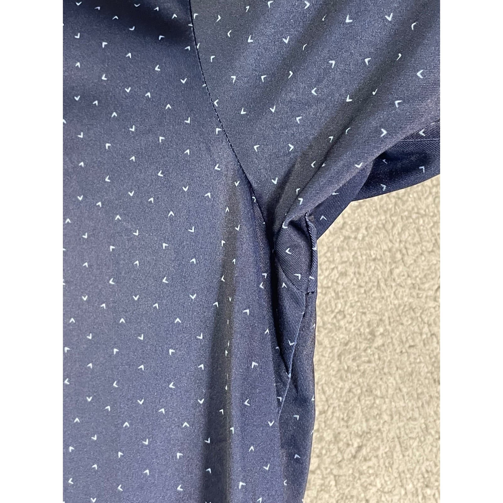 Callaway Opti-Dri Golf Polo Men's XXL Navy Micro Print UPF 15 NWT - Thumbnail 13