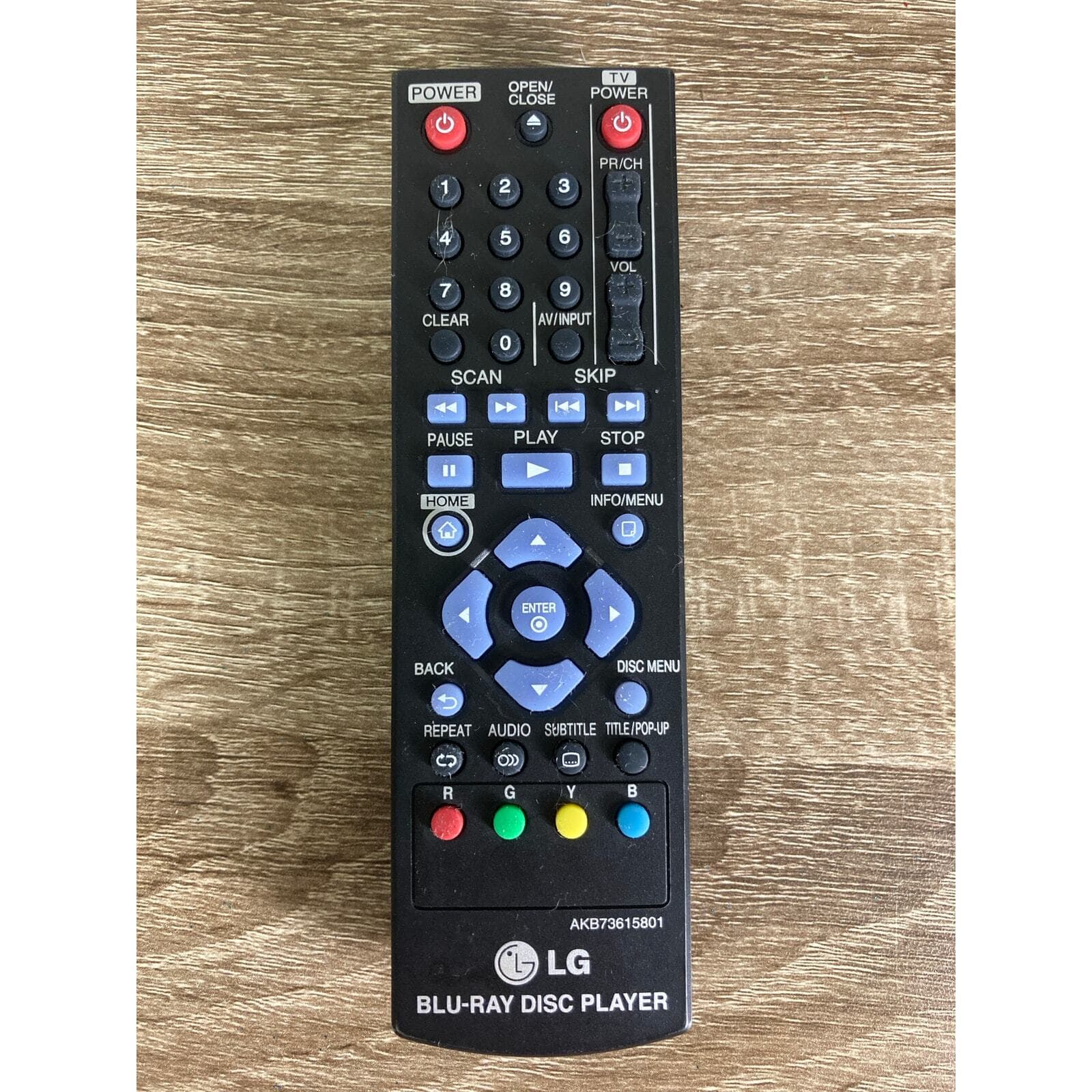 LG Remote Control for Blu-Ray Disc Player AKB73615801 - Thumbnail 4