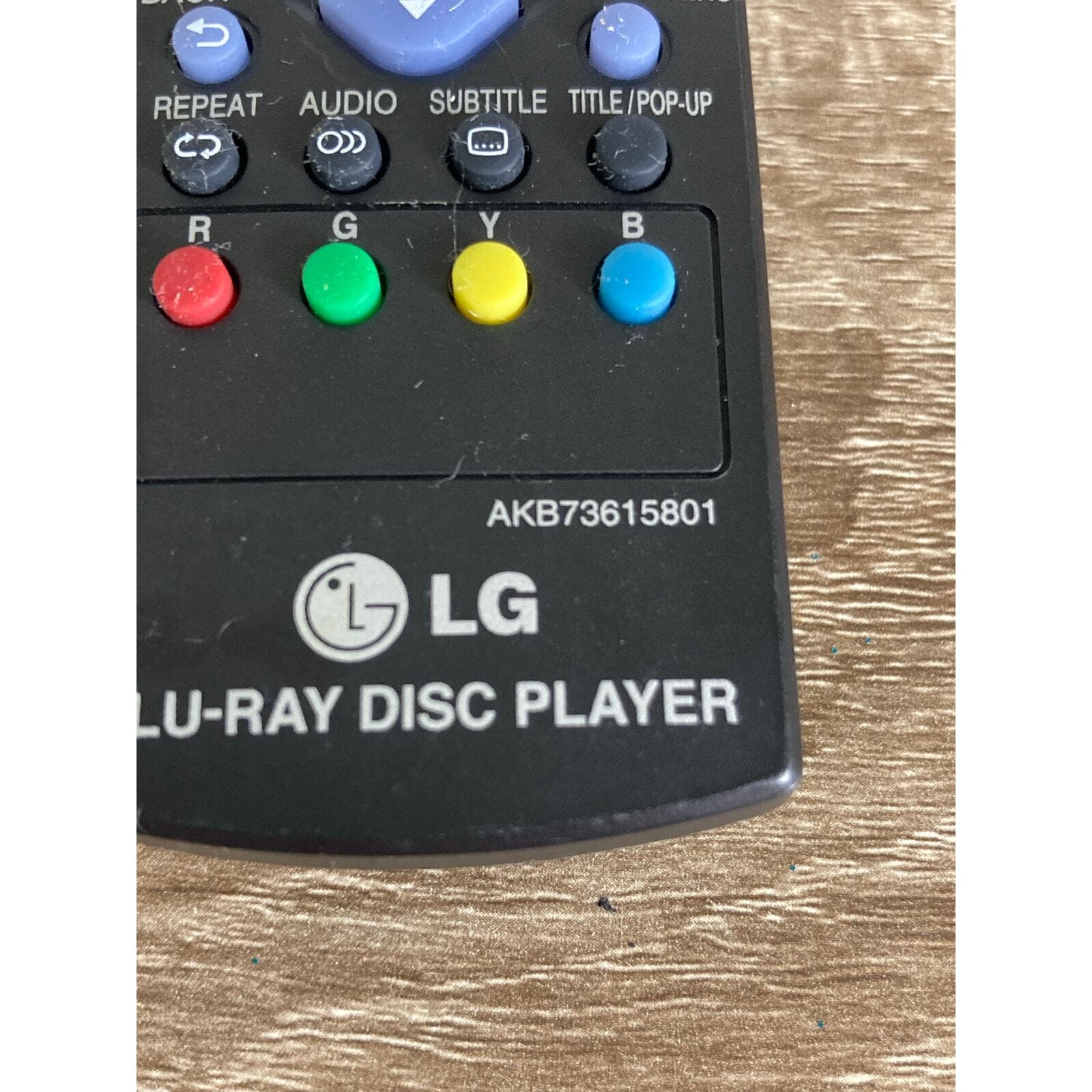 LG Remote Control for Blu-Ray Disc Player AKB73615801 - Thumbnail 3