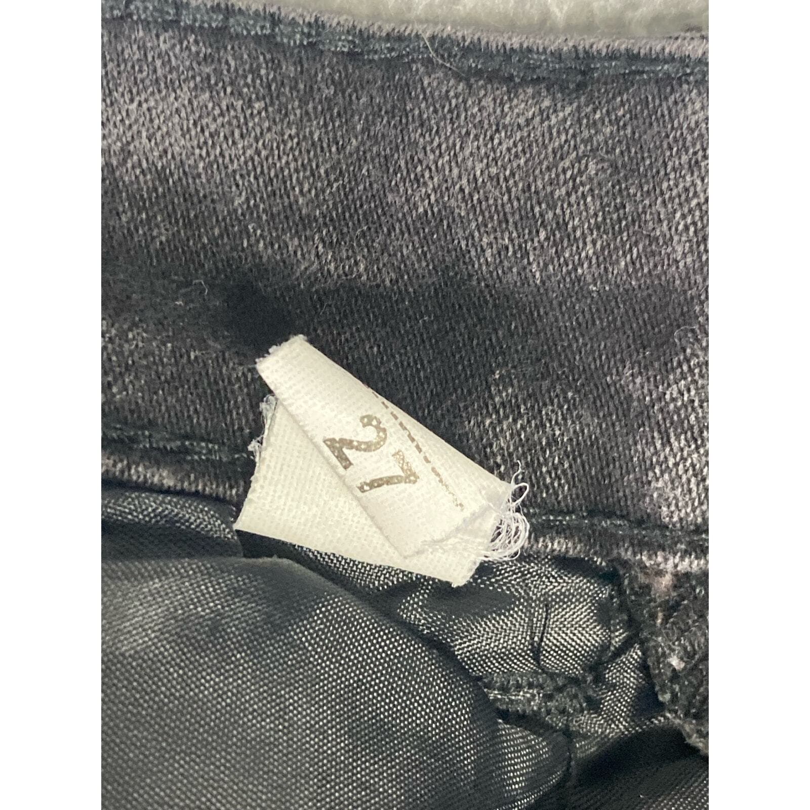 Women’s Black Slim Taper Stretch Denim Jeans Size 27 - Thumbnail 2