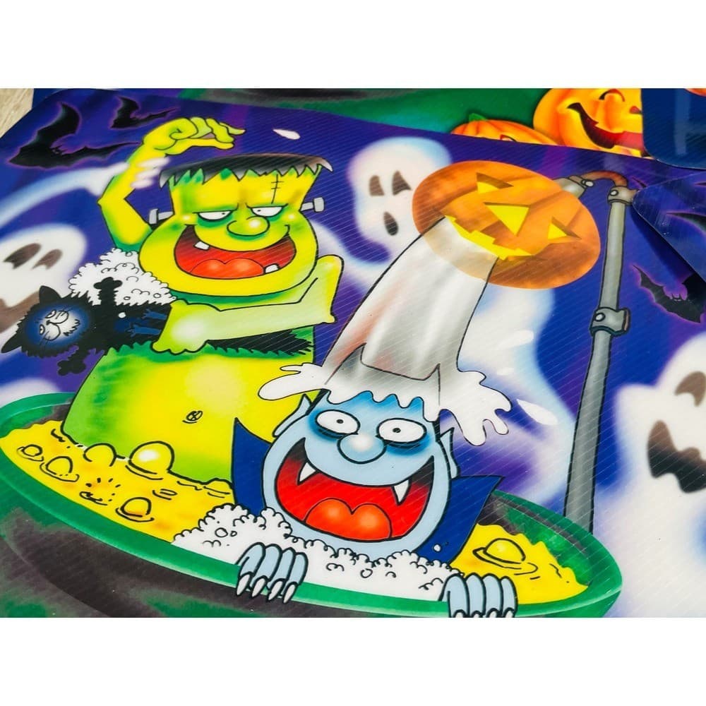 Halloween Placemats Set of 4 Frankenstein Vampire Pumpkins Ghosts Vintage - Thumbnail 5