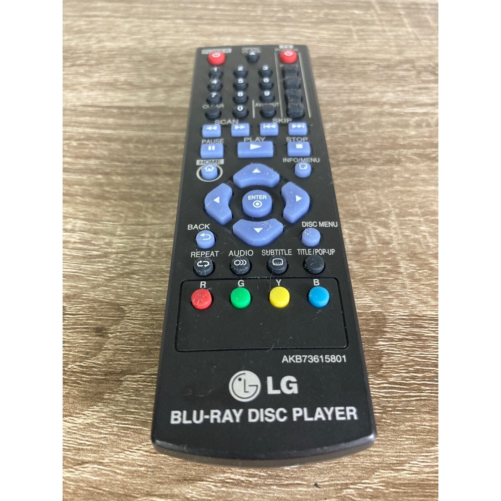 LG Remote Control for Blu-Ray Disc Player AKB73615801 - Thumbnail 2