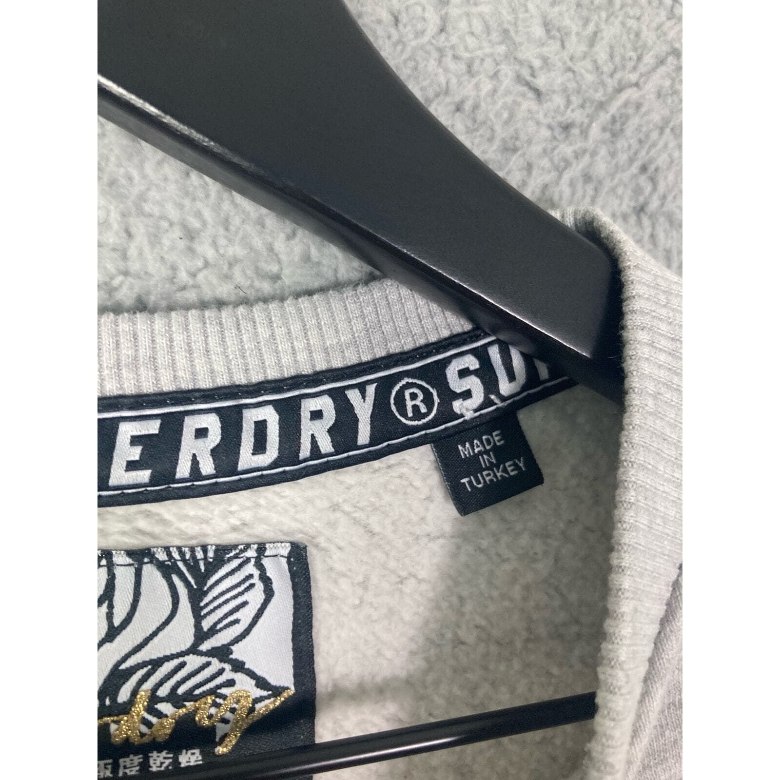 Superdry Women's S Gray Sparkle Crewneck Sweatshirt Skater Casual - Thumbnail 4
