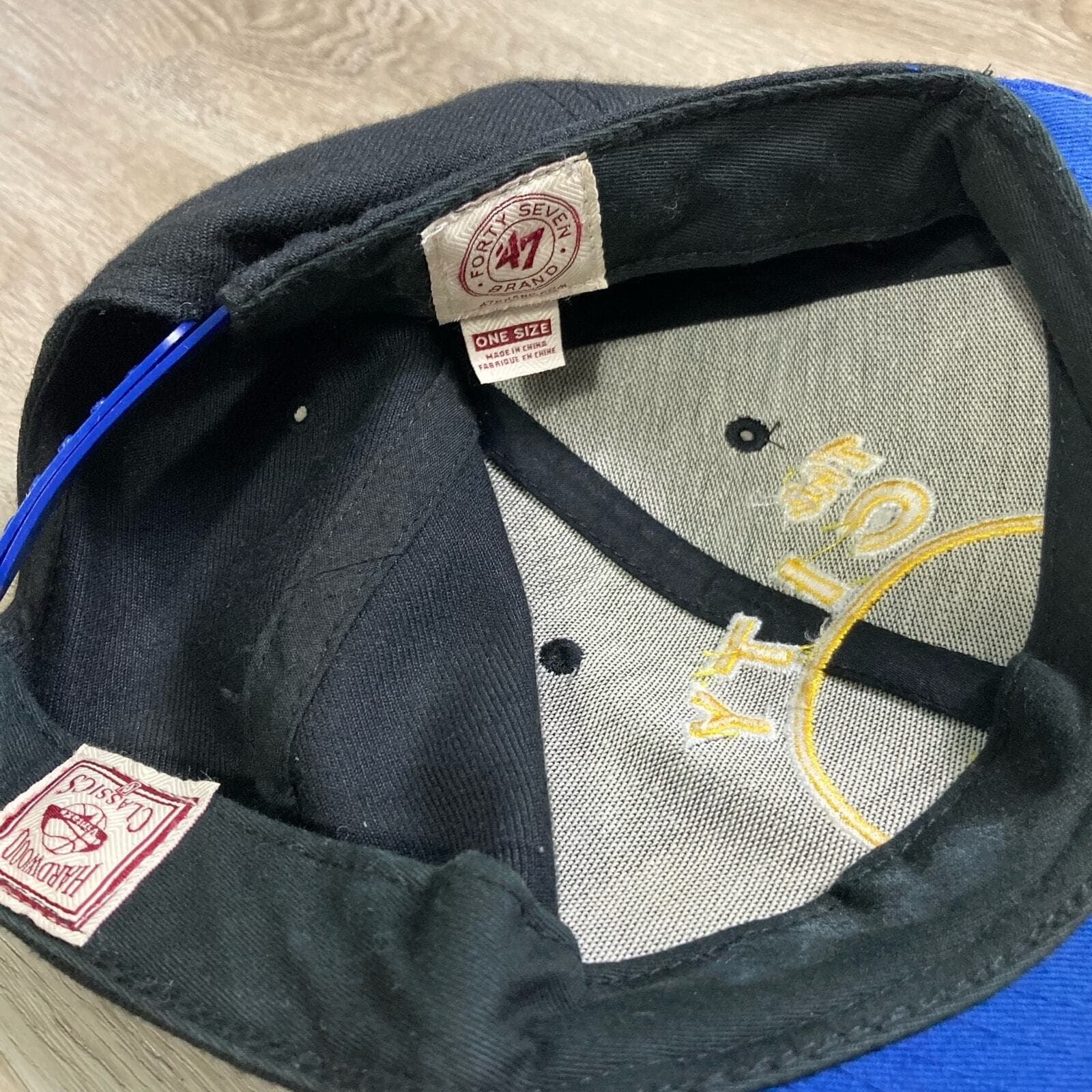 Golden State Warriors 47 Brand The City Logo Black Snapback Unisex NBA Hat - Thumbnail 7