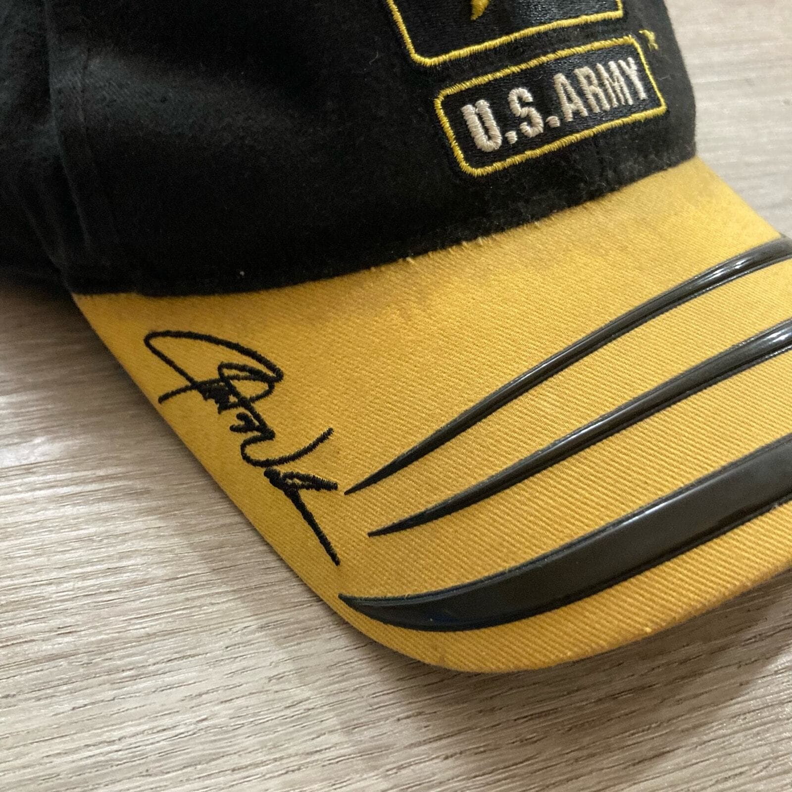 Vintage US Army NASCAR Jerry Nadeau #01 Black Adjustable Motorsports Cap Hat - Thumbnail 2