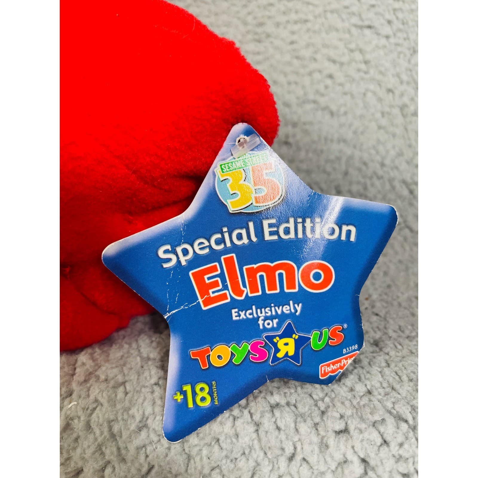 Special Edition Elmo Plush Sesame Street Toys R Us 35th Anniversary Big Vintage - Thumbnail 12