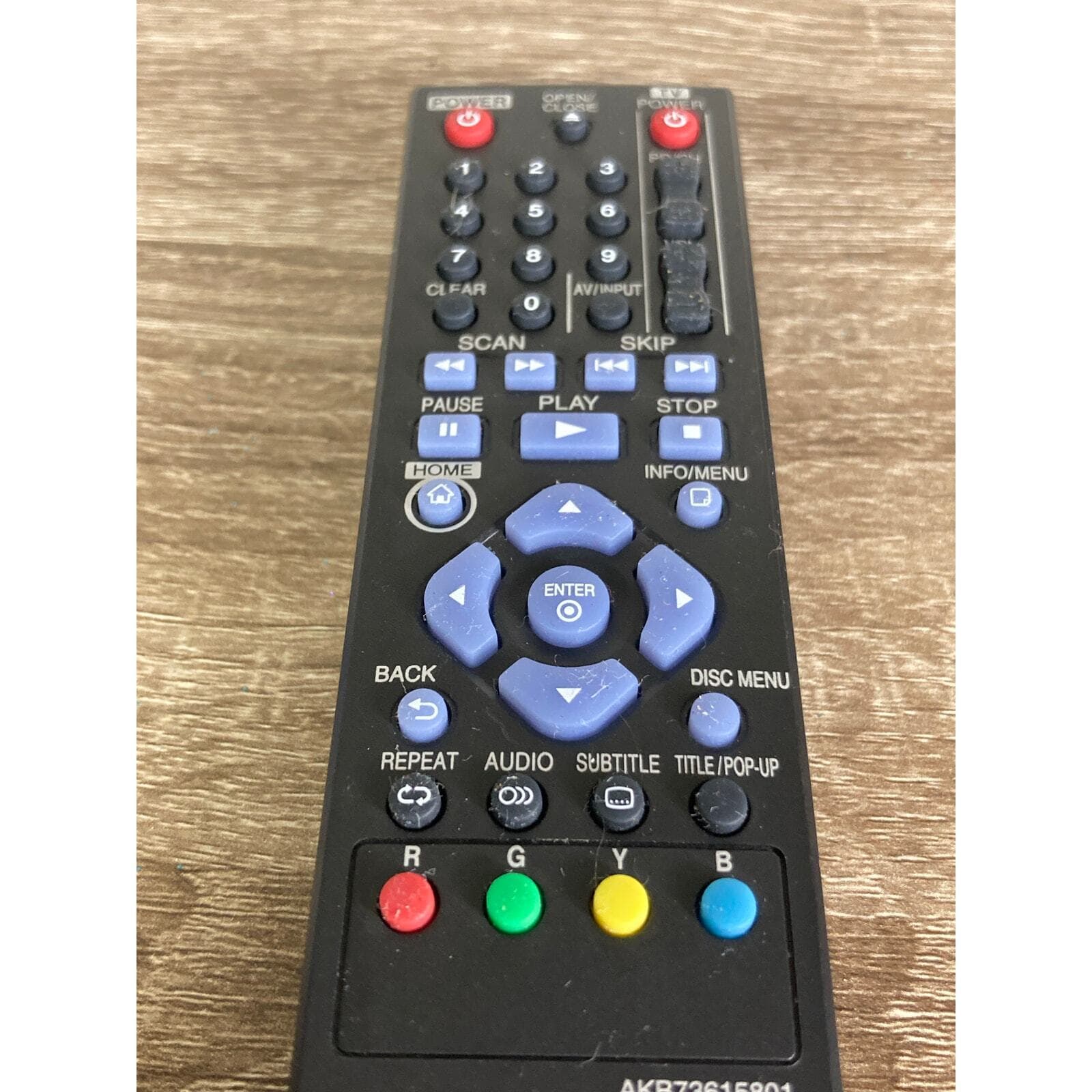 LG Remote Control for Blu-Ray Disc Player AKB73615801 - Thumbnail 12