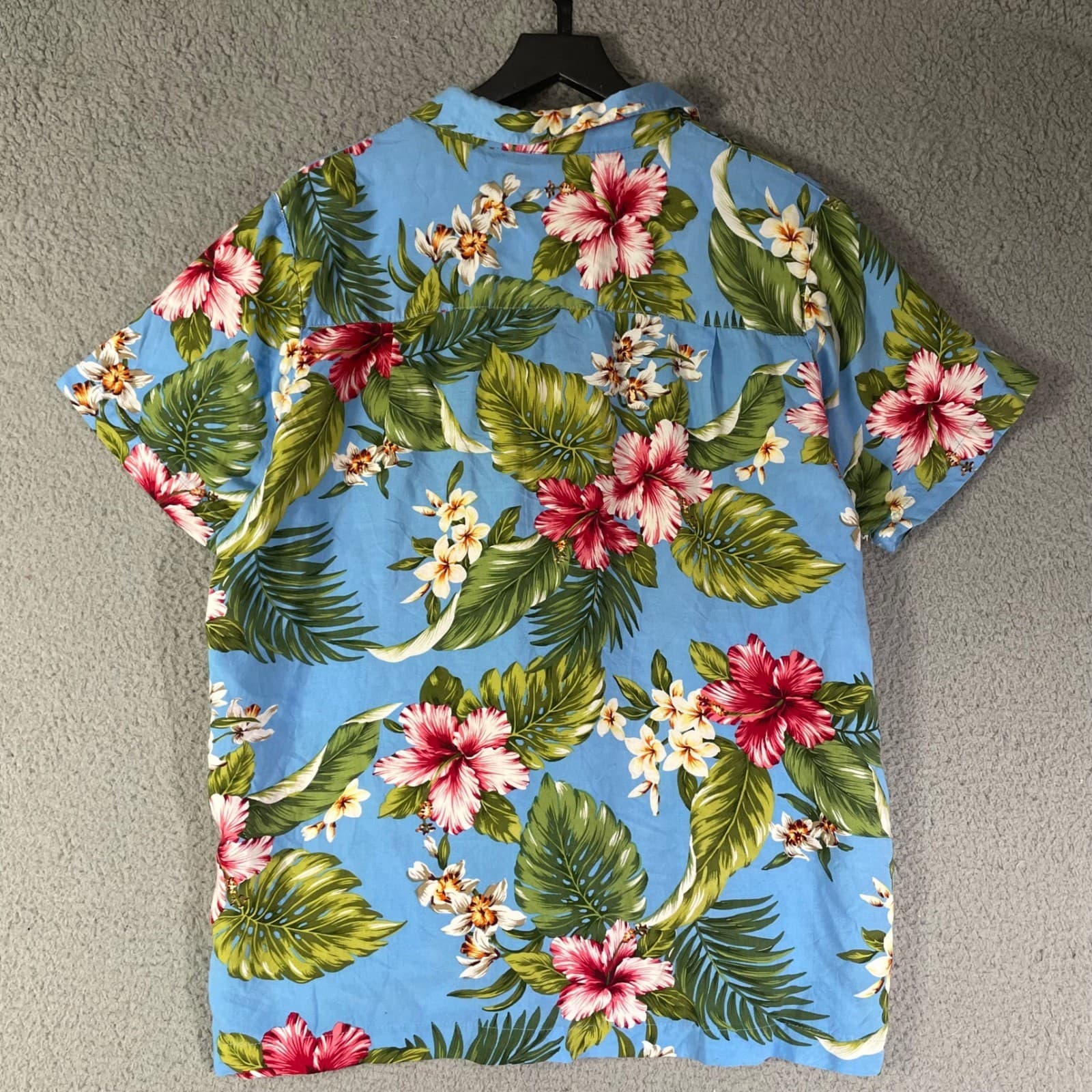 Princess Cruises XL Mens Hawaiian Shirt Floral Tropical Blue Vacation Cruise - Thumbnail 11