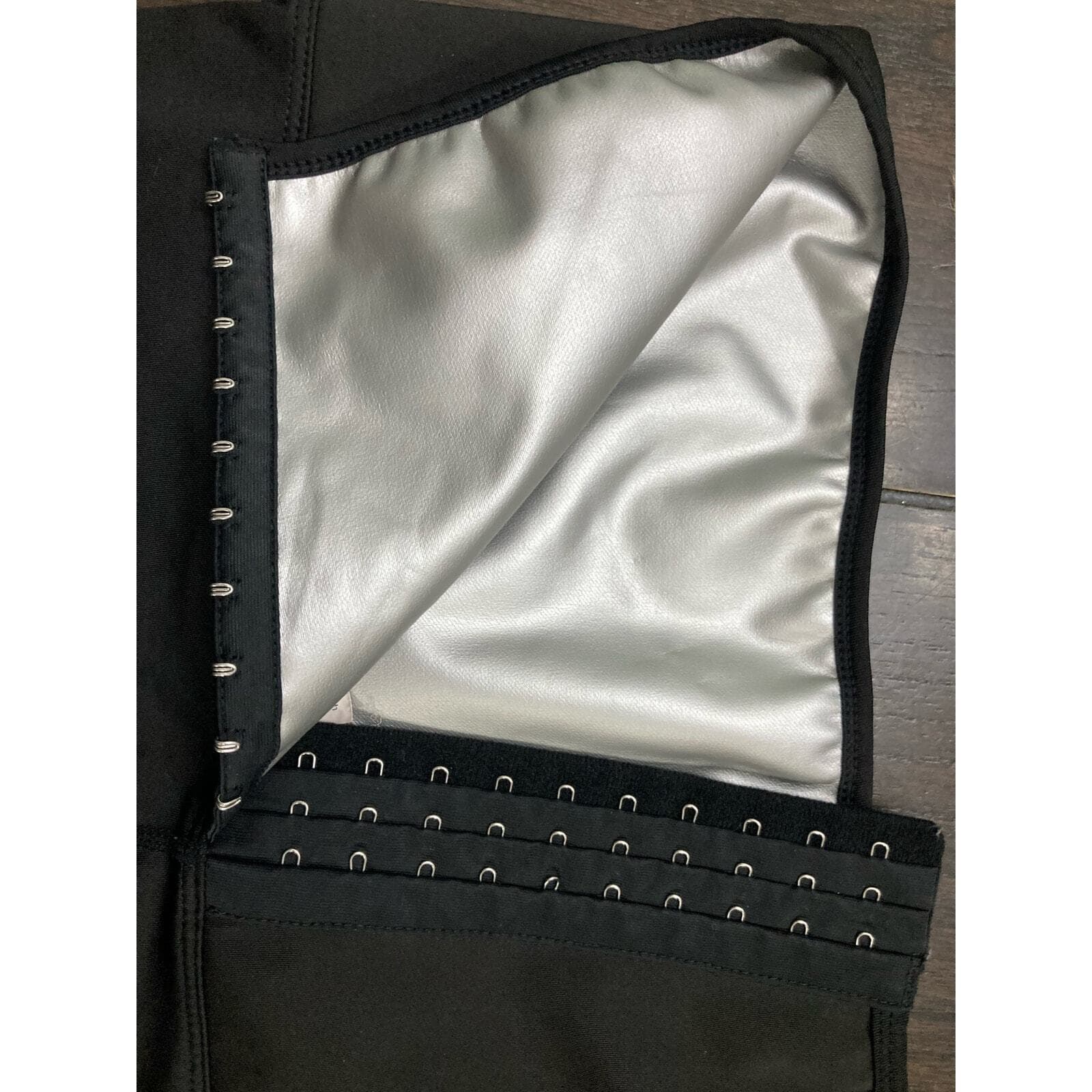 Women's Black Waist Trainer Tummy Slimming High Waist Compression Pants Size L - Thumbnail 3