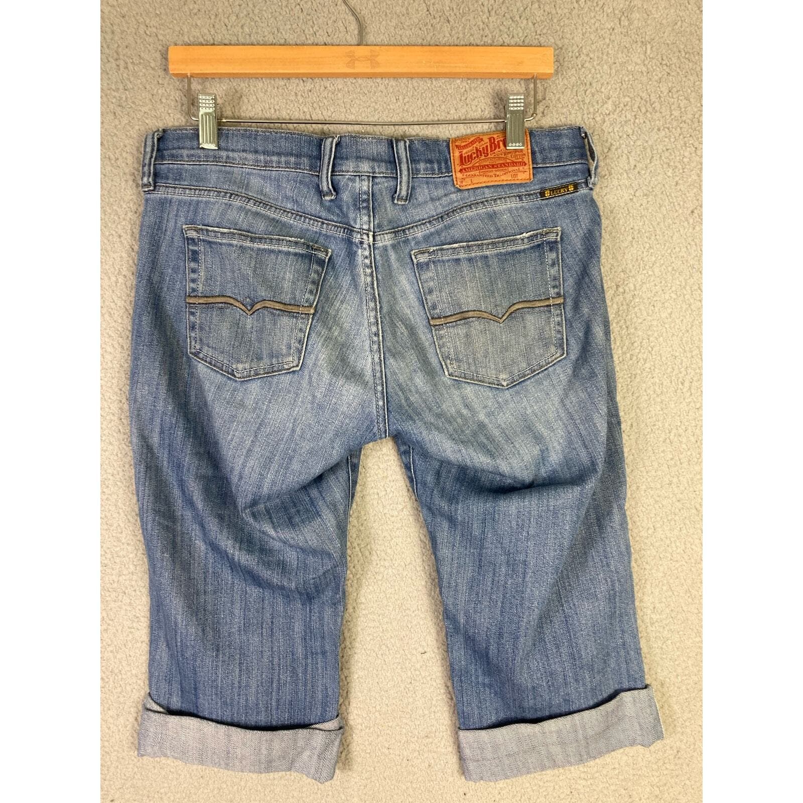 Lucky Brand Women's Size 27 Blue Cropped Jeans Low-Rise Slim Fit - Thumbnail 5