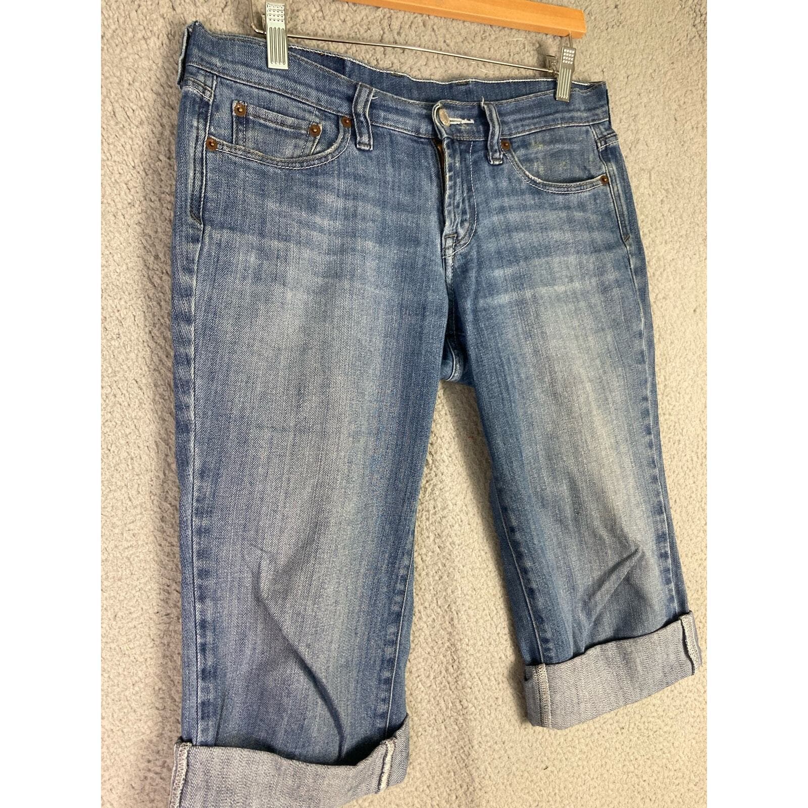 Lucky Brand Women's Size 27 Blue Cropped Jeans Low-Rise Slim Fit - Thumbnail 8