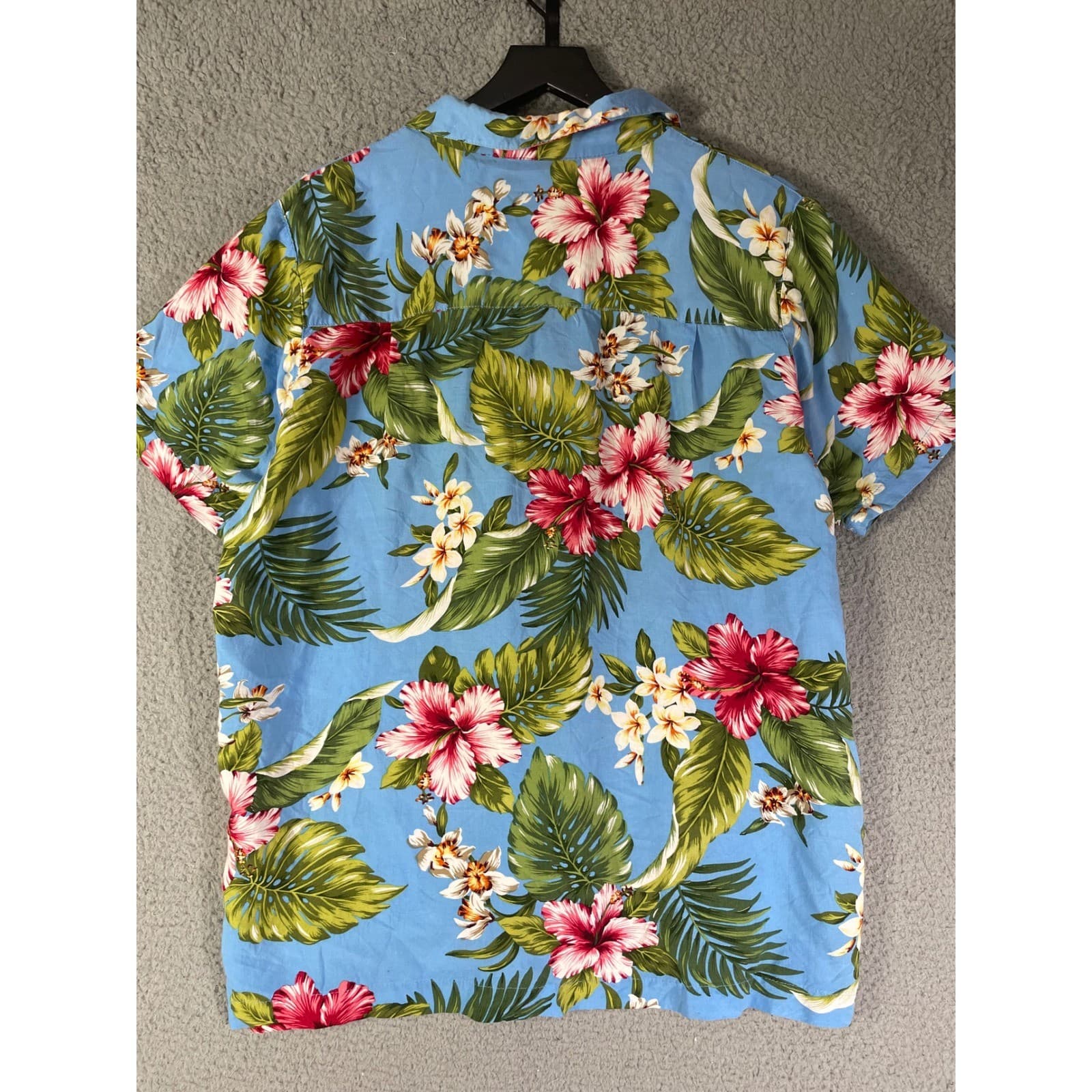 Princess Cruises XL Mens Hawaiian Shirt Floral Tropical Blue Vacation Cruise - Thumbnail 12