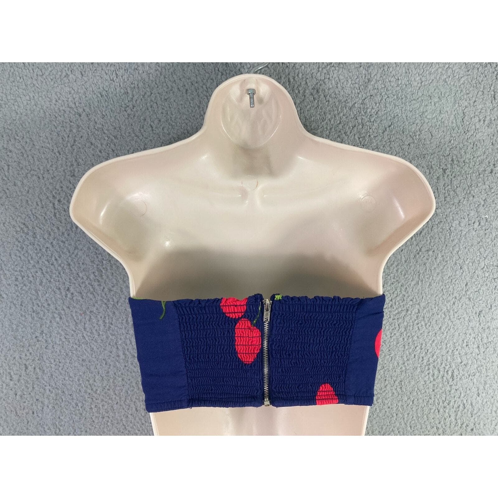 Forever 21 Women's S Cherry Print Tube Top Casual Fashion Trendy Summer Wear - Thumbnail 9