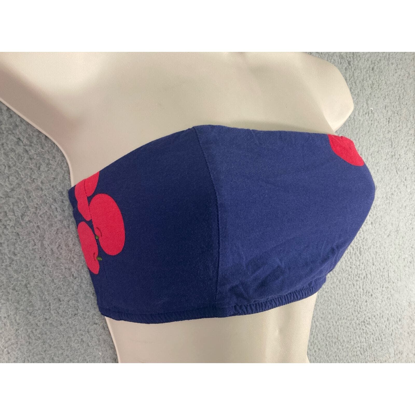 Forever 21 Women's S Cherry Print Tube Top Casual Fashion Trendy Summer Wear - Thumbnail 7