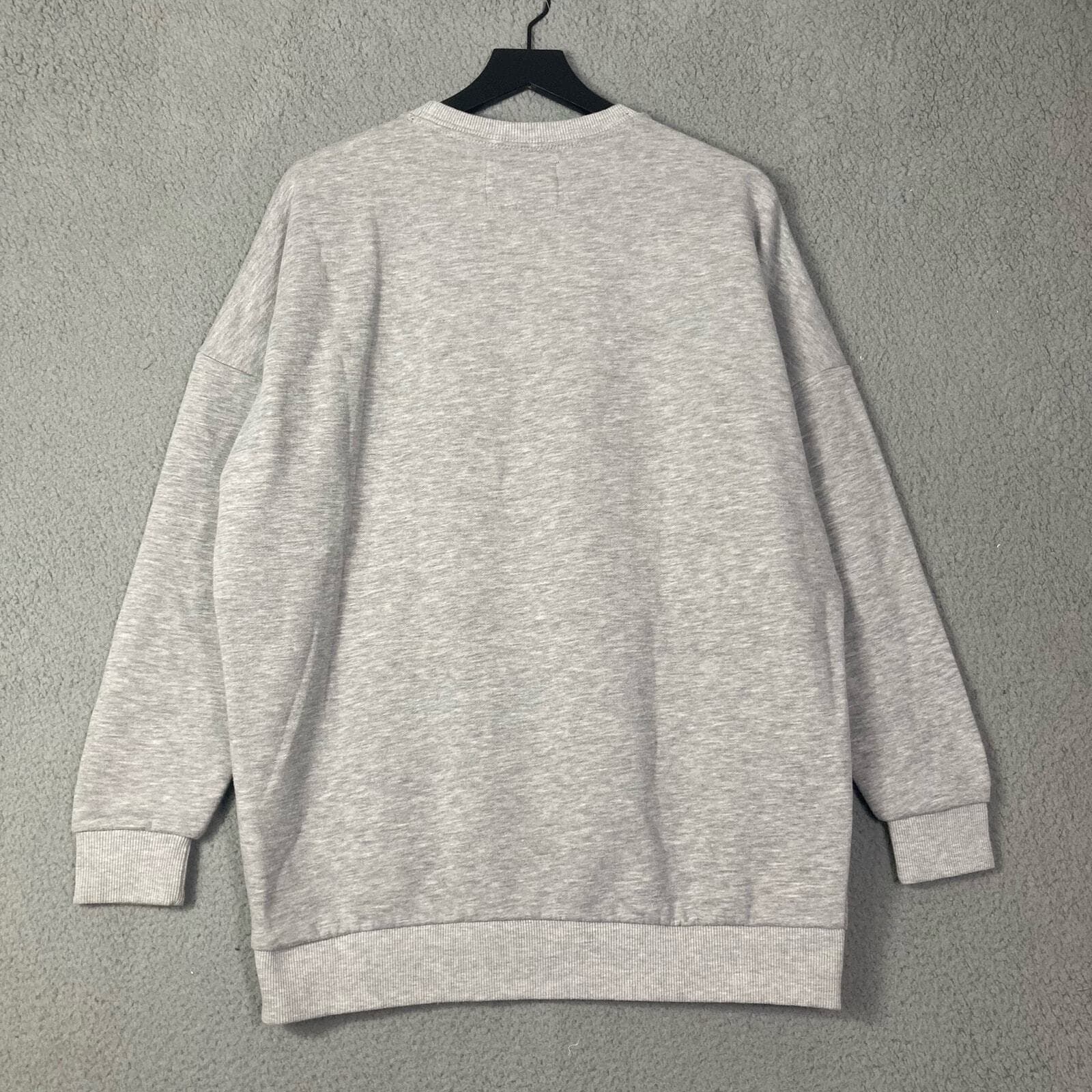Superdry Women's S Gray Sparkle Crewneck Sweatshirt Skater Casual - Thumbnail 2