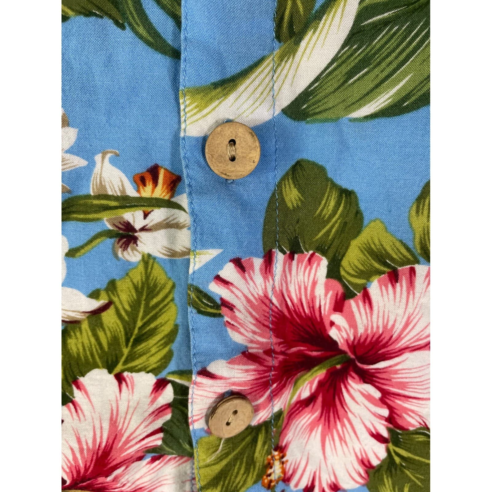 Princess Cruises XL Mens Hawaiian Shirt Floral Tropical Blue Vacation Cruise - Thumbnail 8